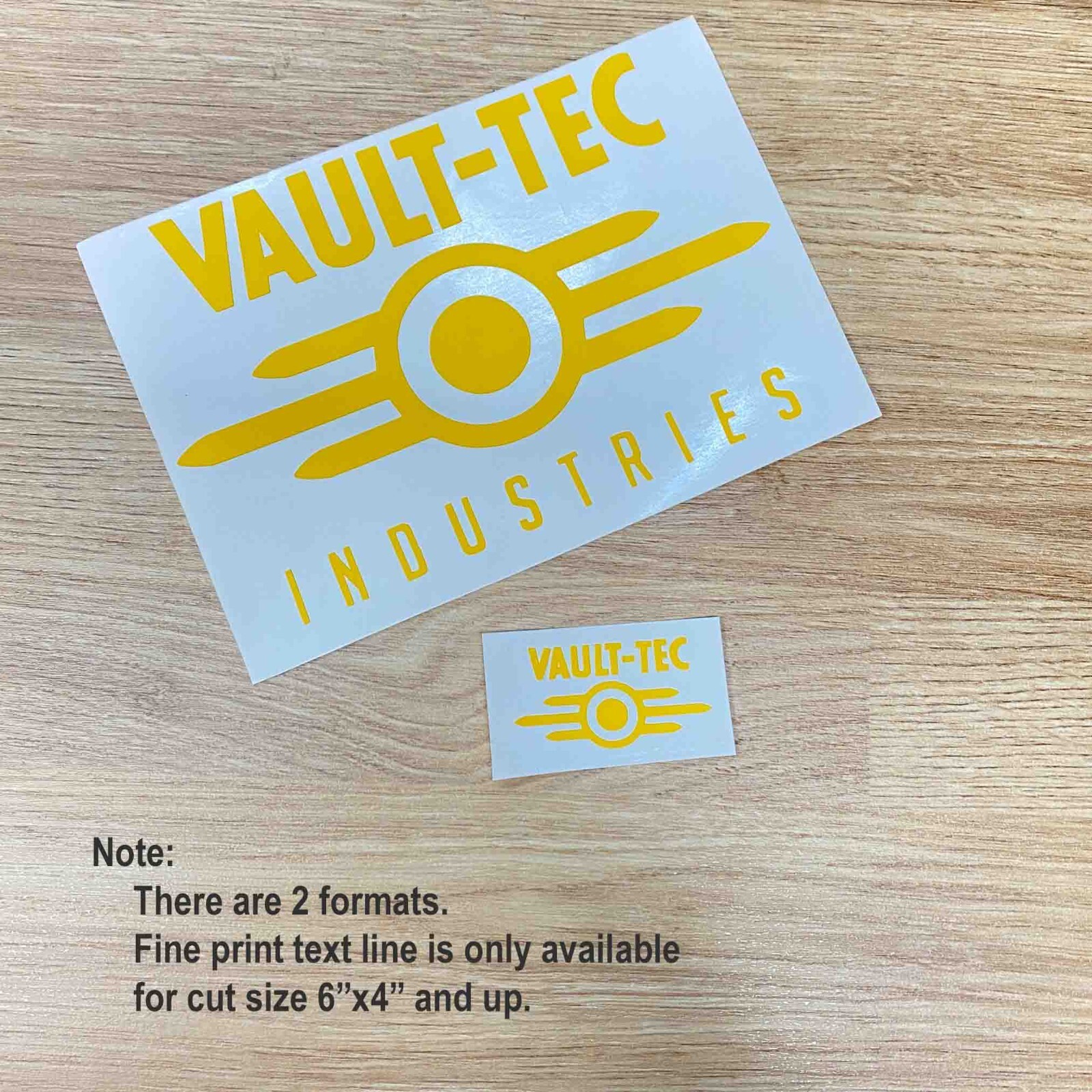 VAULT-TEC logo Fallout inspired decal Die cut decal Car accessories