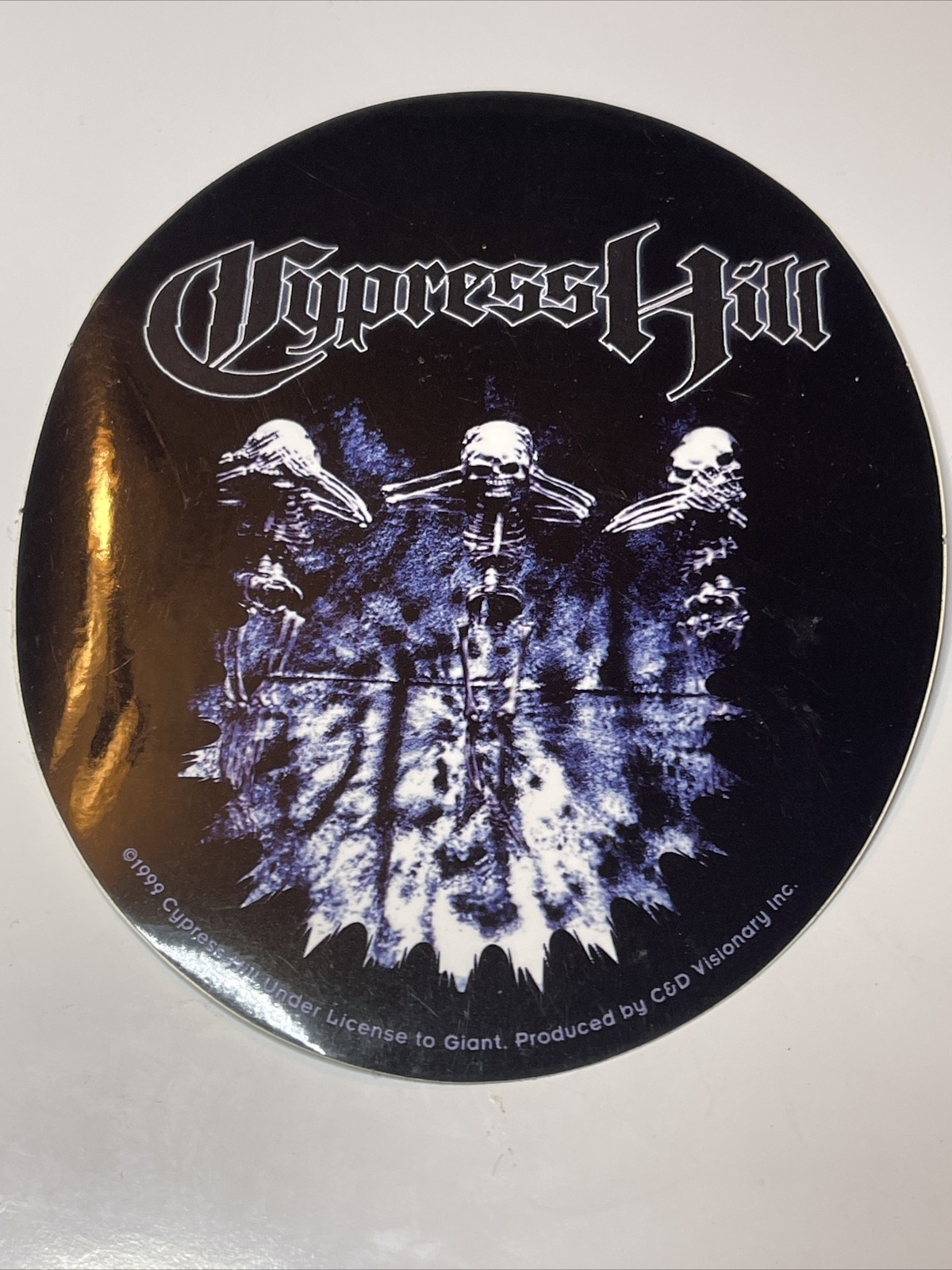 CYPRESS HILL Vinyl Sticker: Licensed, Great Condition, Vintage 1999, Rare