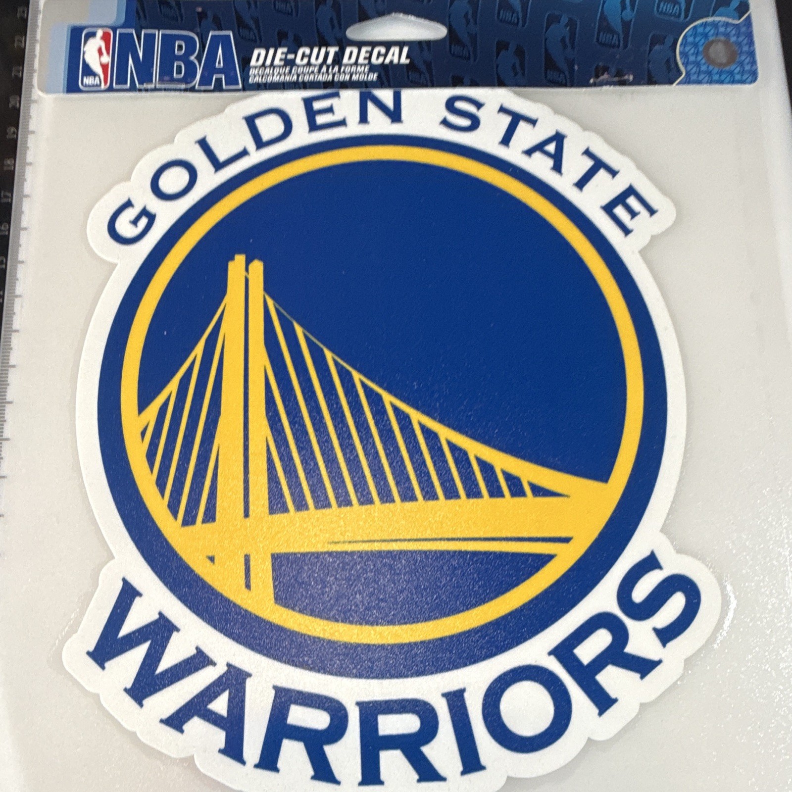 NBA Golden State Warriors Logo Full Color Die-Cut Vinyl Decal Sticker 8×8
