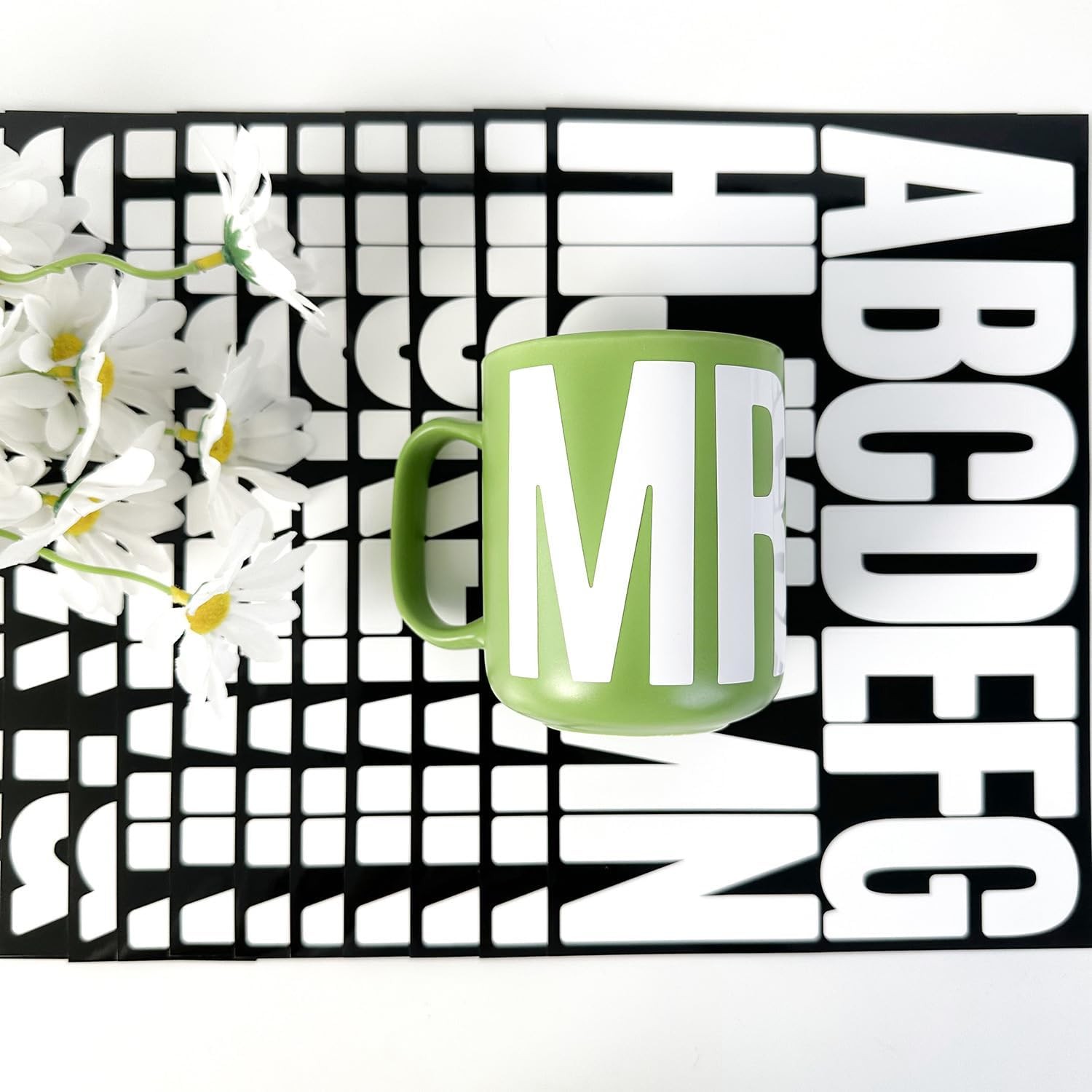 9 Sheets 3" White or Black Vinyl Letters & Numbers Kit Self-Adhesive for Mailbox