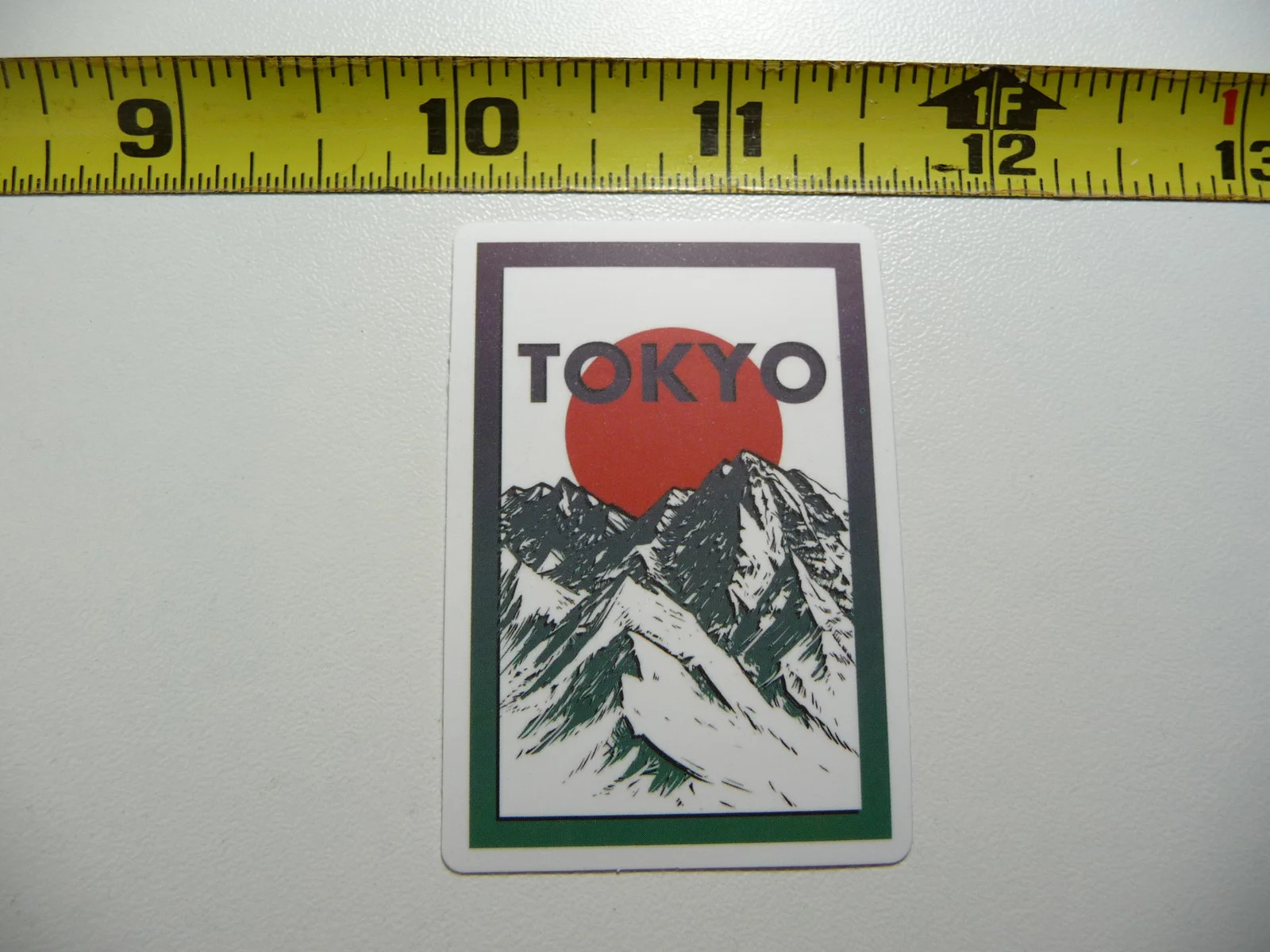 TOKYO RISING SUN JAPAN SMALL STICKER DECAL MINI TINY TRAVEL POSTER TOURISM