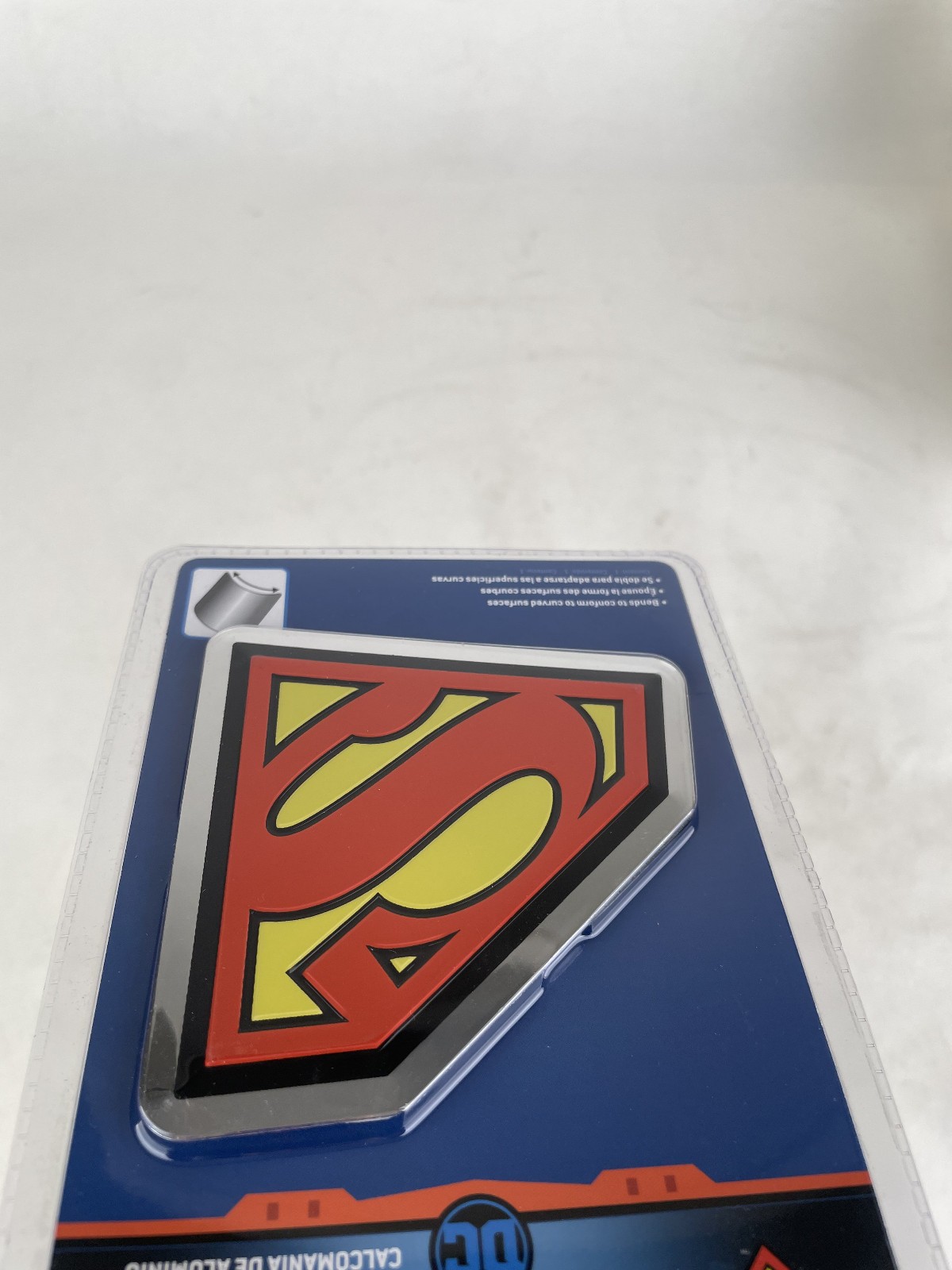 Official Licensed DC Comic Superman Super man Aluminum Color Emblem Decal 2 Pak