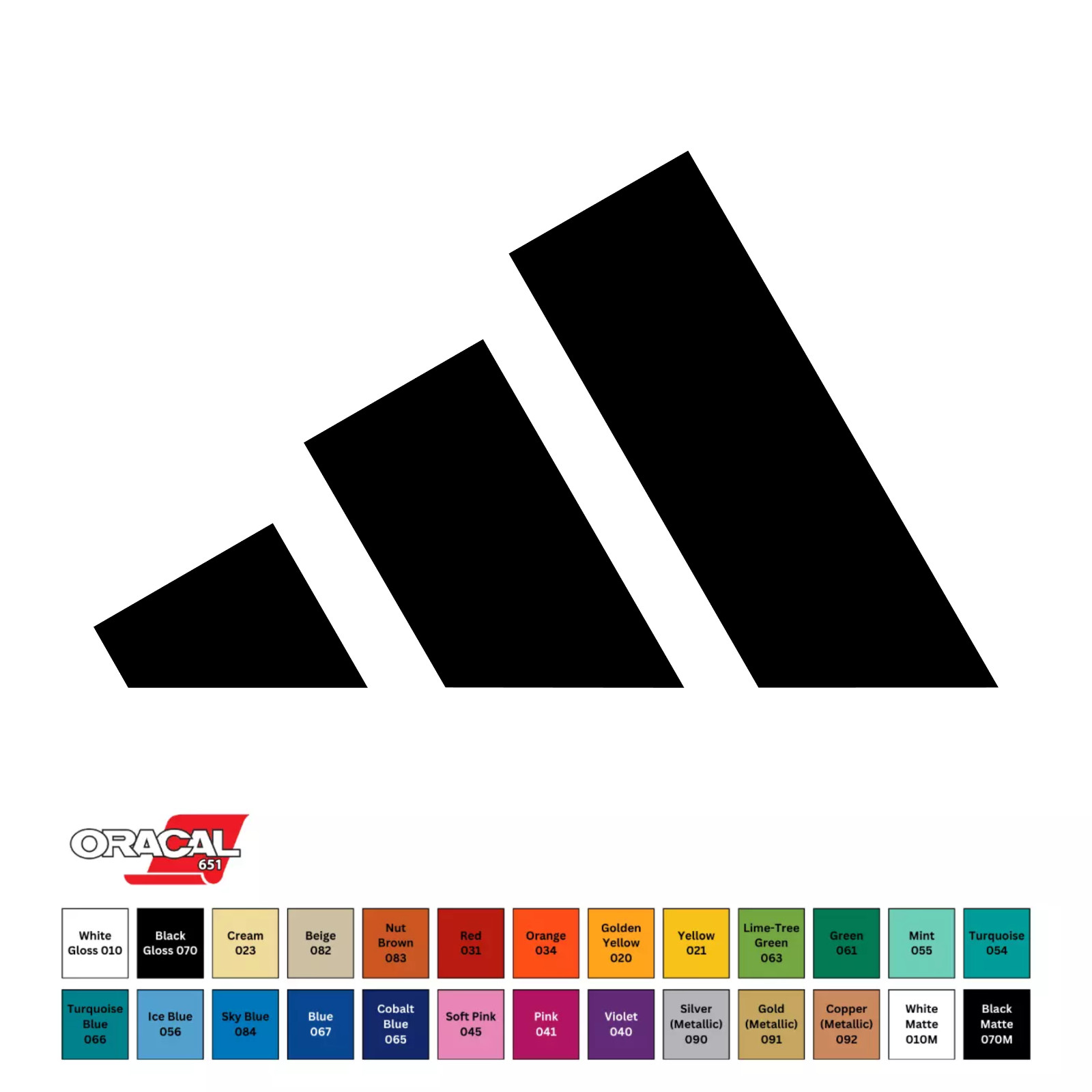 Adidas Logo Die Cut Vinyl Decal Permanent Sticker 2" to 12" CHOOSE COLOR