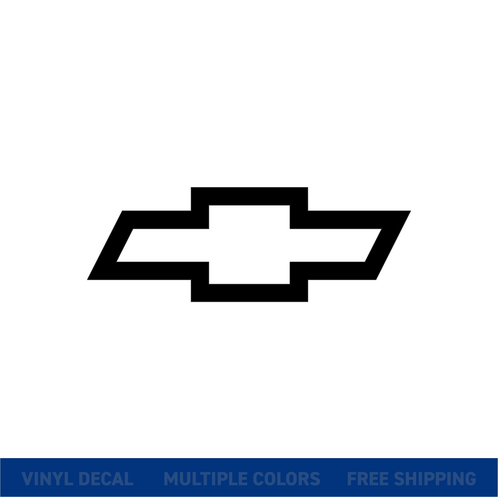Chevy Bowtie Logo Vinyl Decal Sticker | Chevrolet Truck Car Window Graphic