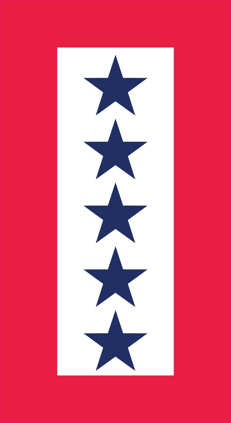 Five Blue Star Mother's Service Flag Vinyl Decal Sticker Size Military Service