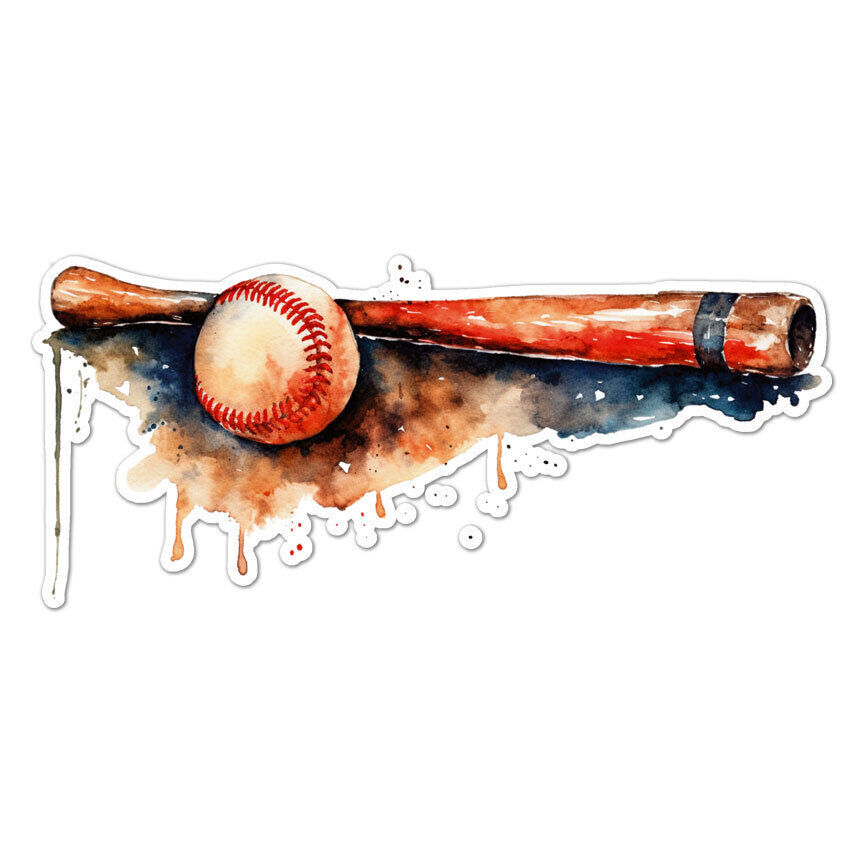 Softball Baseball Bat Sticker Decal