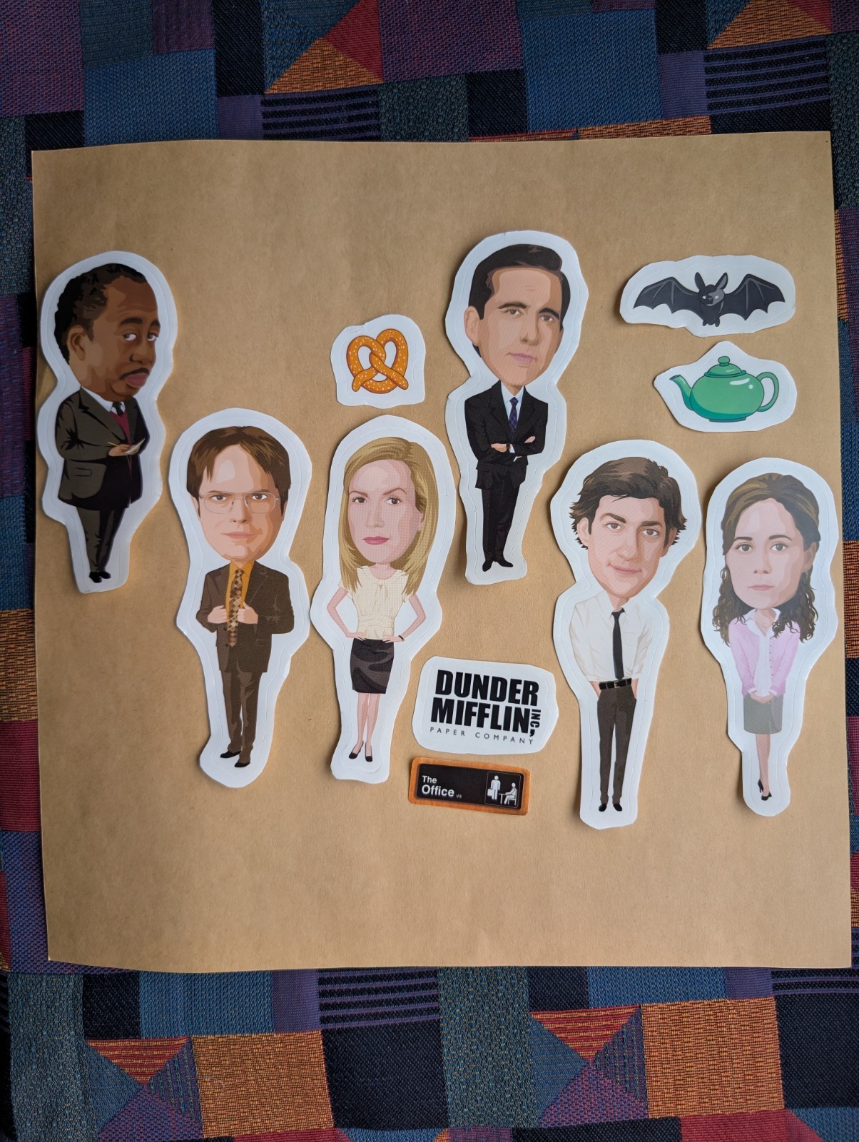 The Office Dunder Mifflin Stickers Wall Decals Set April Fool's Fun Nostalgia 📎