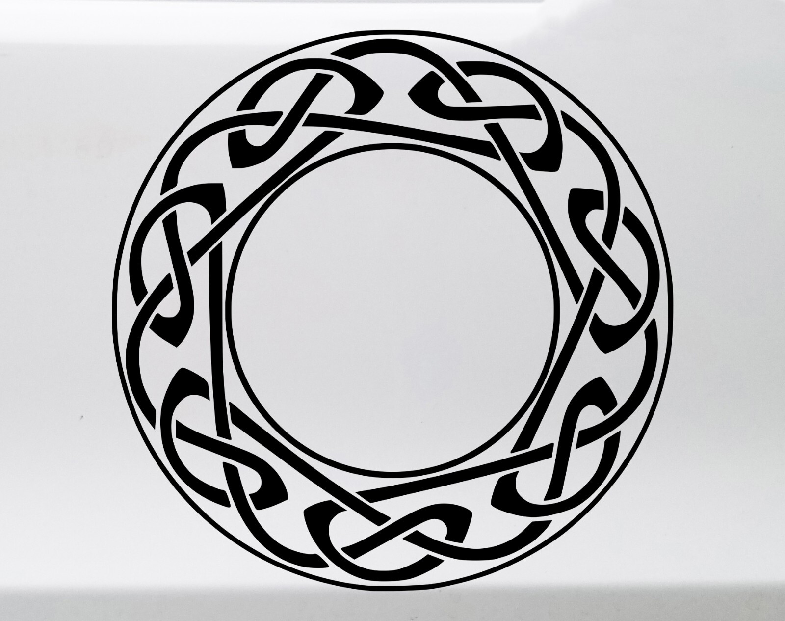 Celtic Knot Circle Vinyl Decal | Wreath Infinity Symbol | Die Cut Sticker