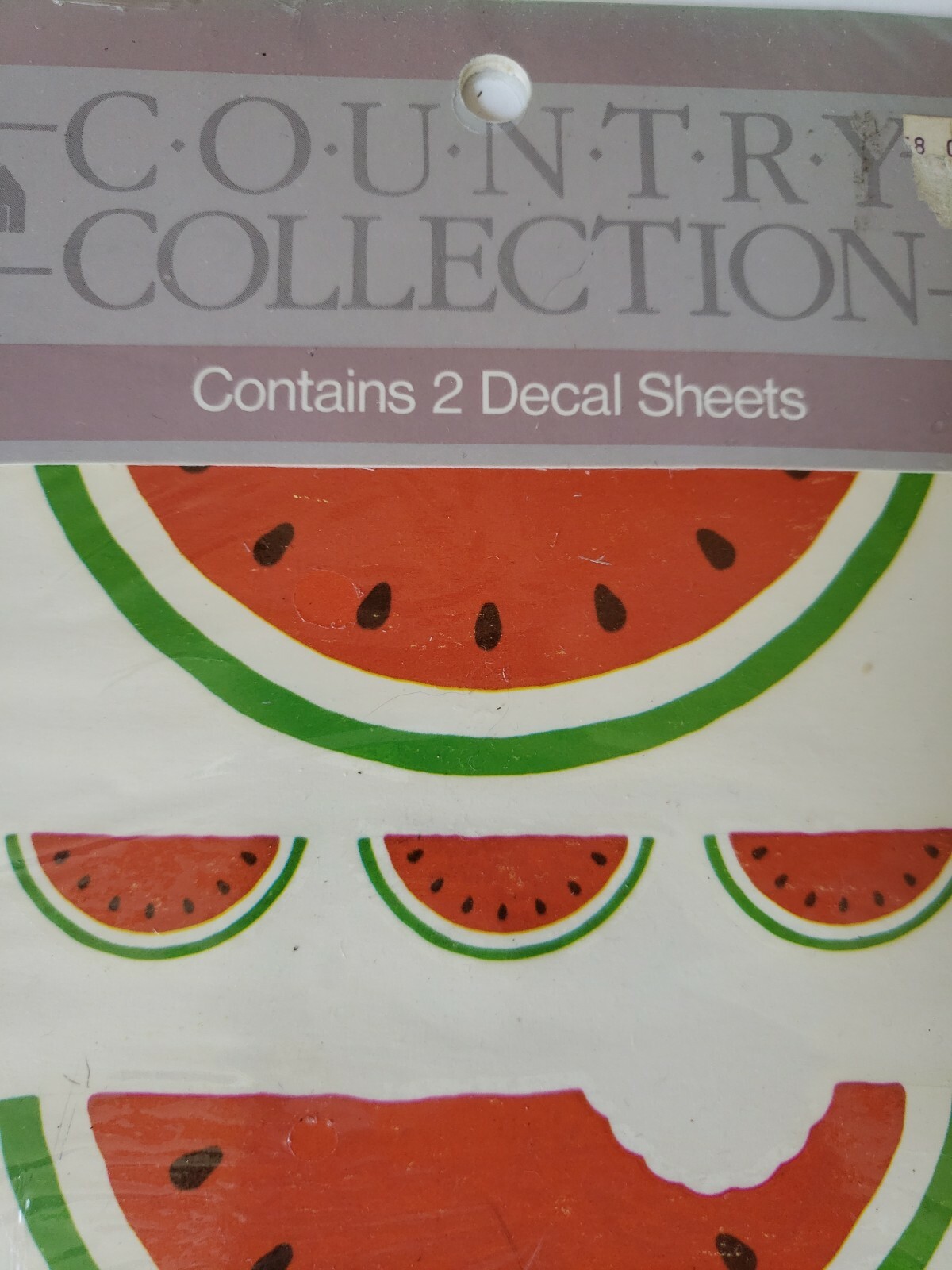 Meyercord Water Applied Art Decals Watermelons Vintage Country New NOS