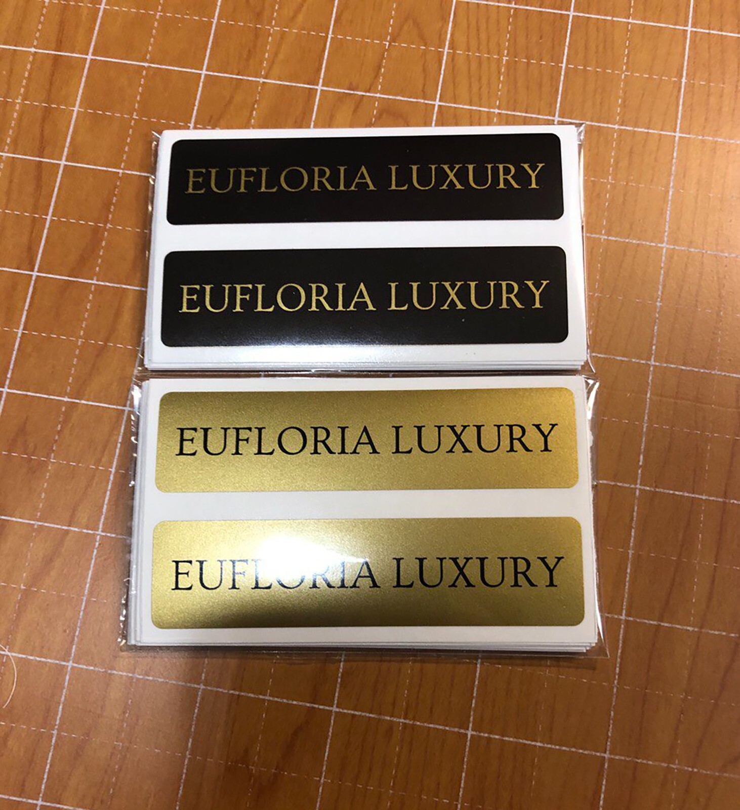 Custom Metallic Gold stickers logo Gold Foil stickers waterproof Gold labels