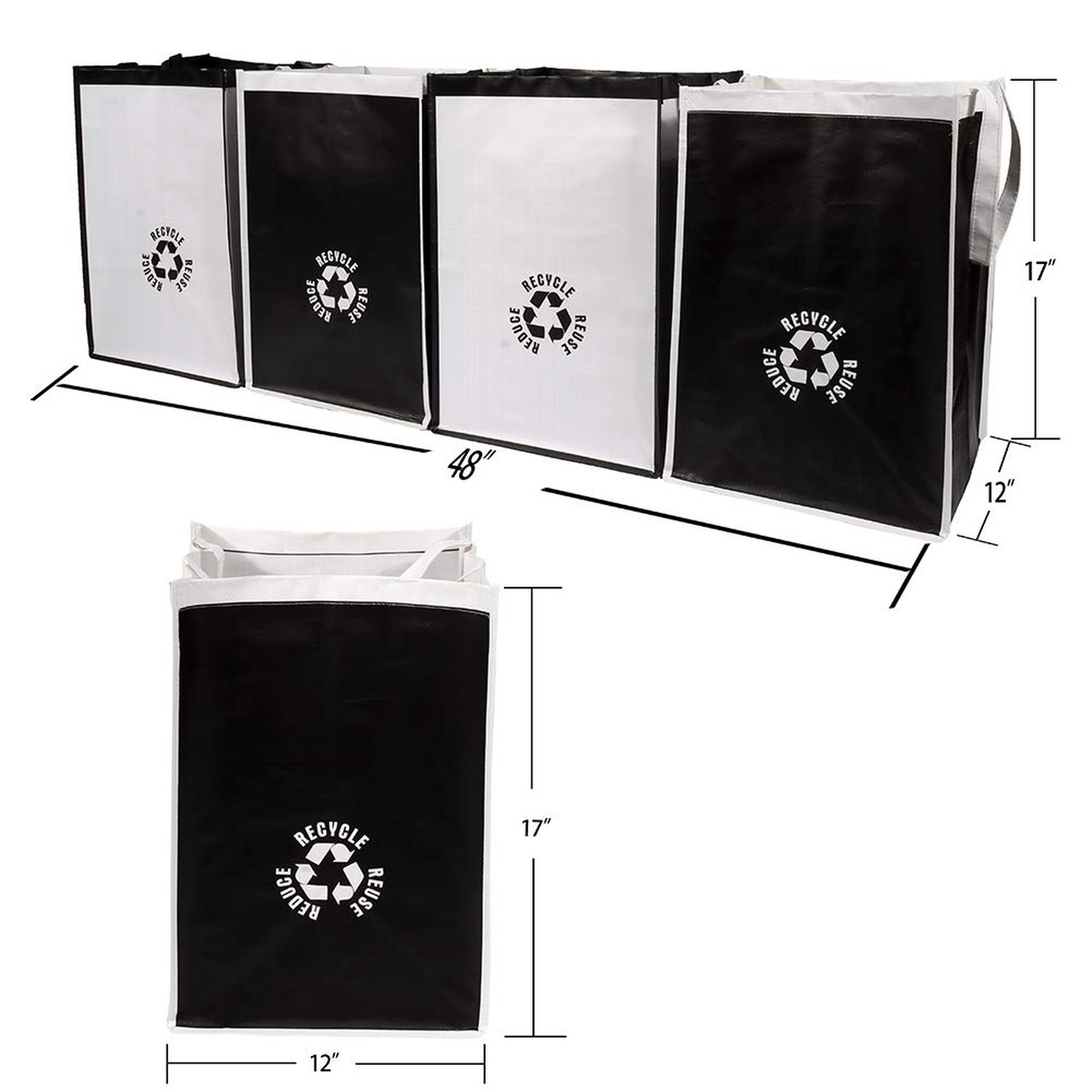 Lily queen Recycle Waste Bin for Kitchen Home Trash Sorting Bins Bag Base Pla…