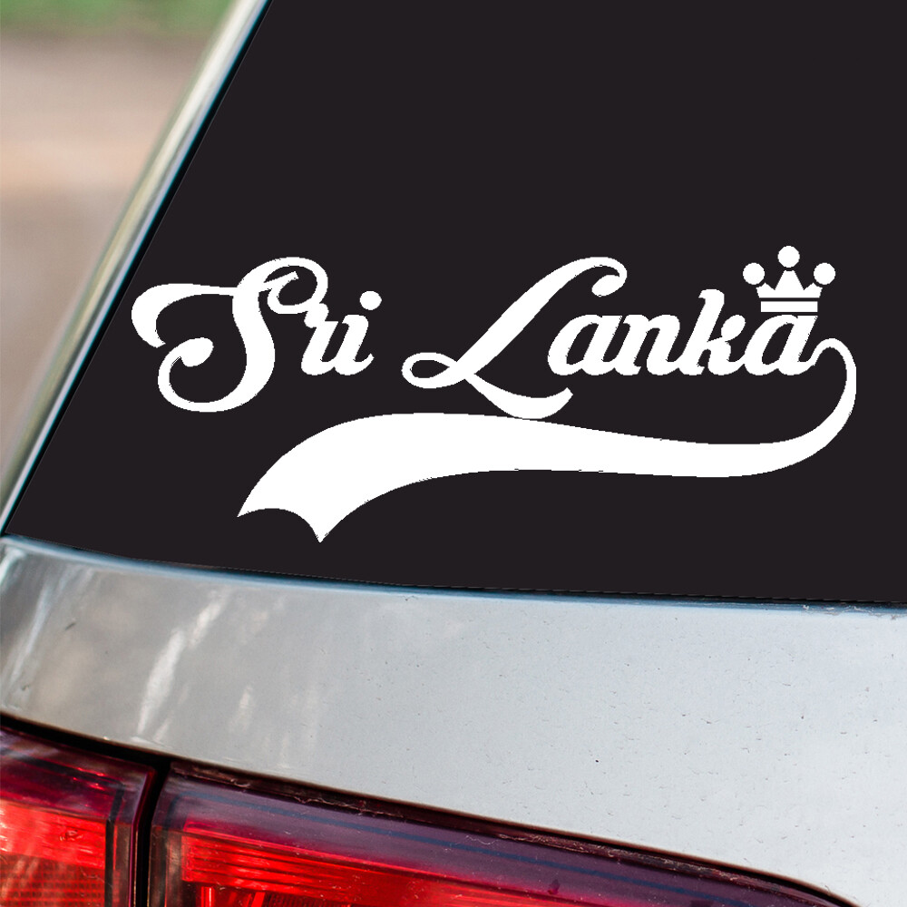 Sri Lanka Sticker Country Pride all sizes chrome and regular vinyl colors