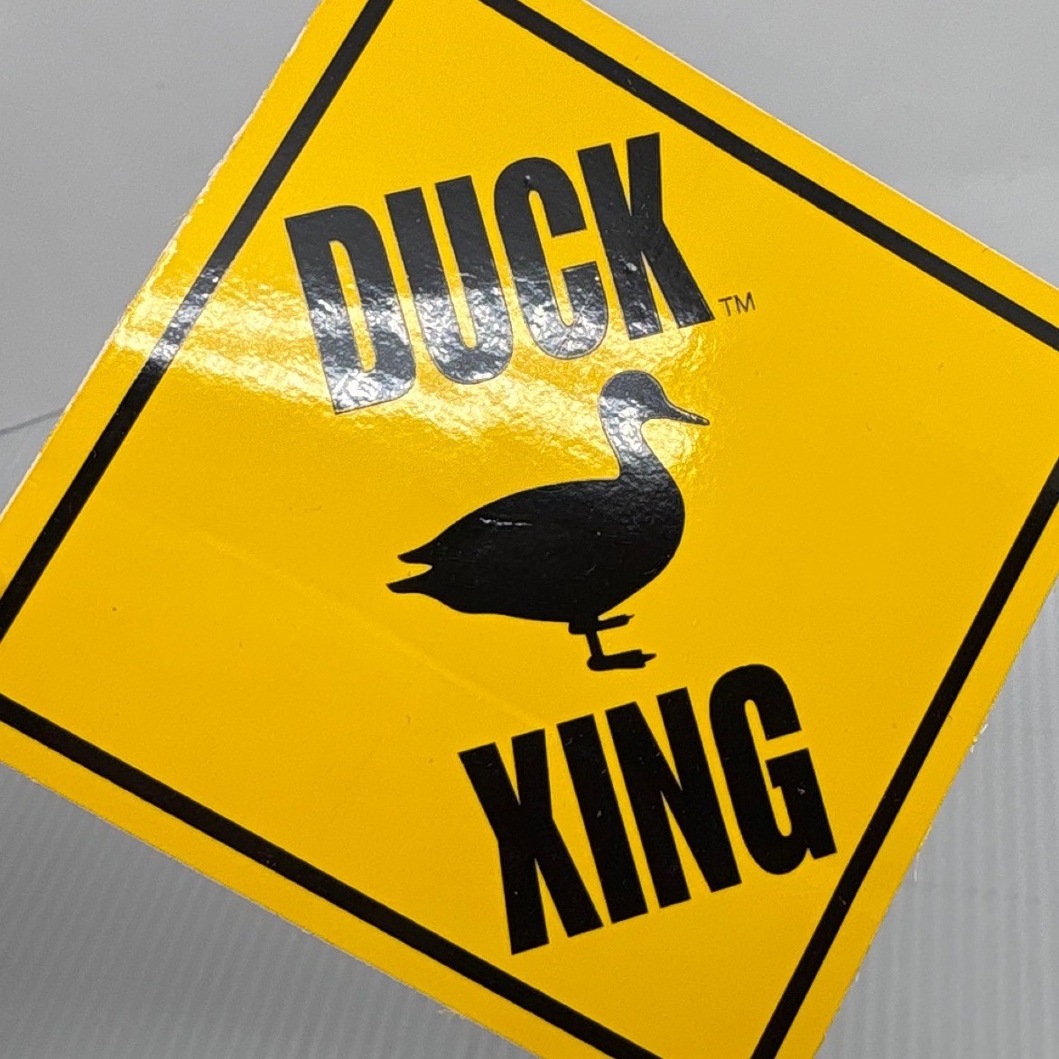 Duck Xing Sign Car Bumper Sticker Funny Novelty Crossing Decal Yellow Crossing