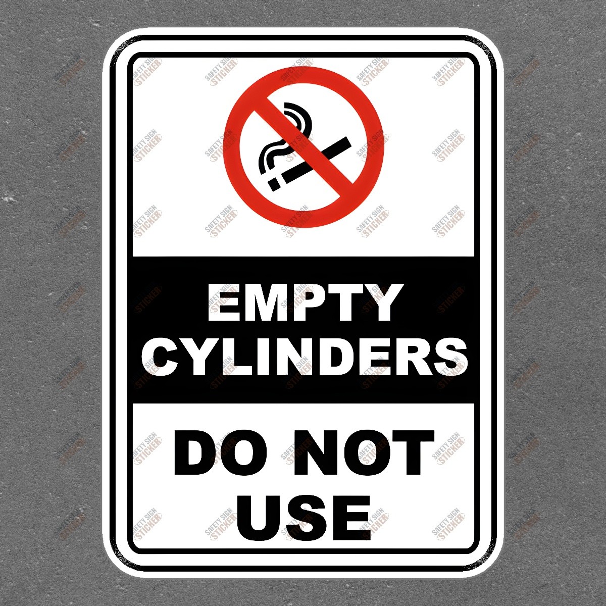 Safety Sign Sticker Empty Cylinders Do Not Use OSHA Compliant Hazard #982215