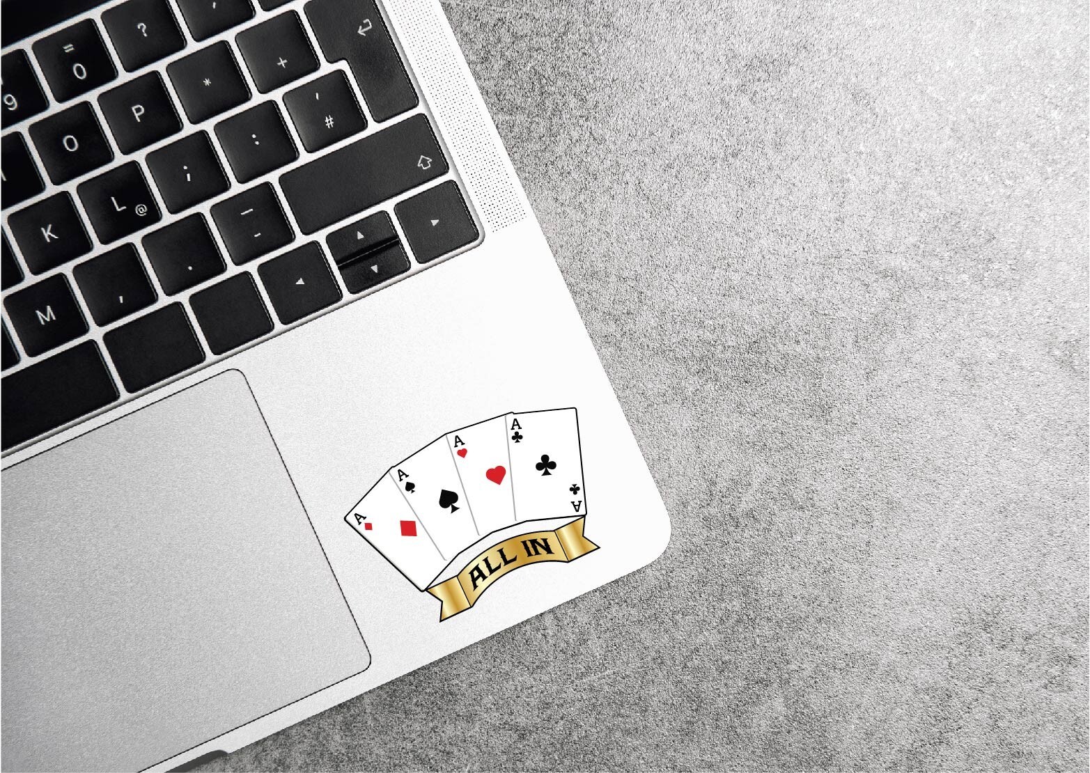 Playing Cards All In Decal Sticker Printed Gambling Bet Poker Casino Aces Winner