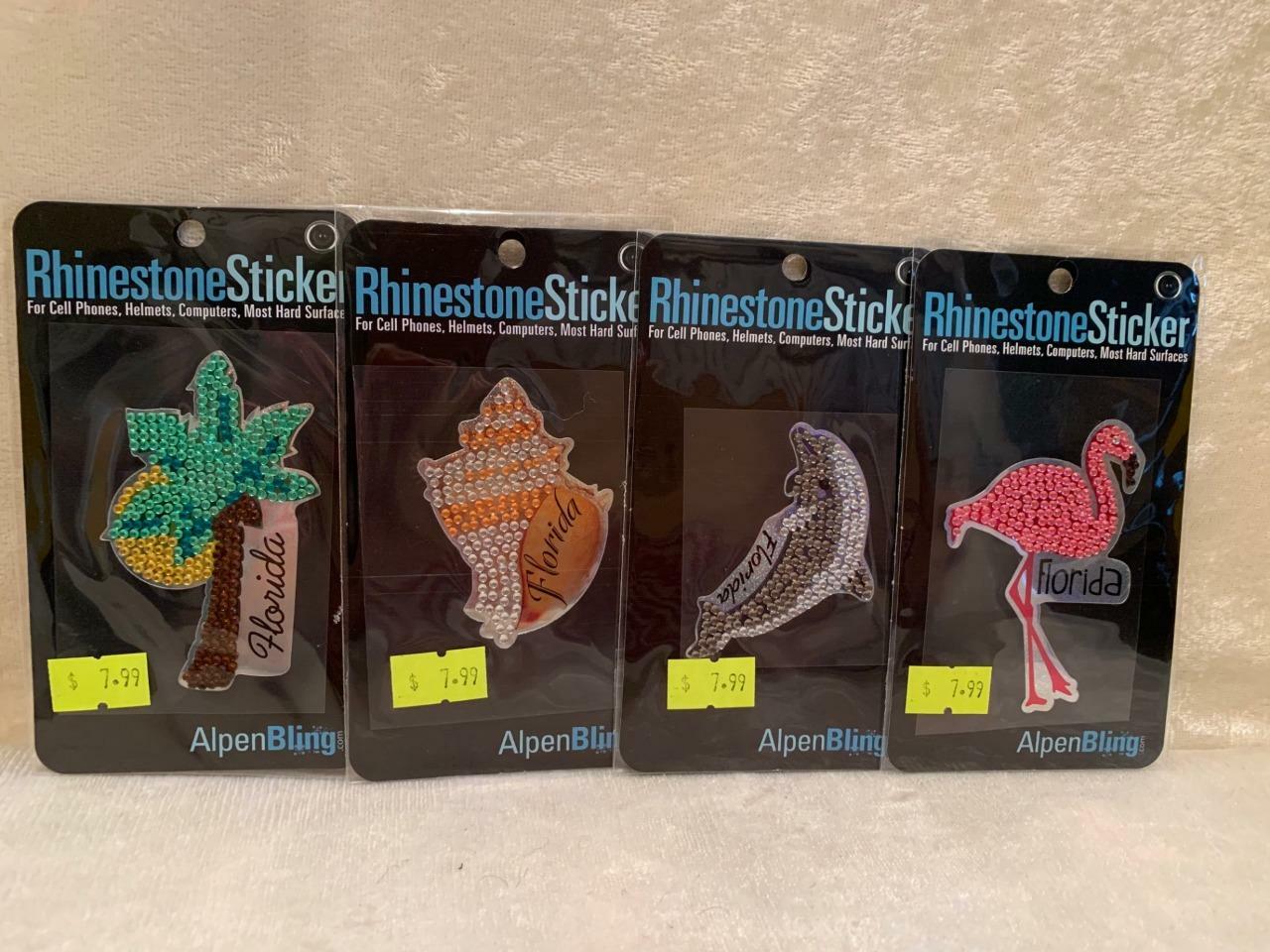 4 Different Florida Rhinestone Sticker for Most Hard Surfaces Alpen Bling