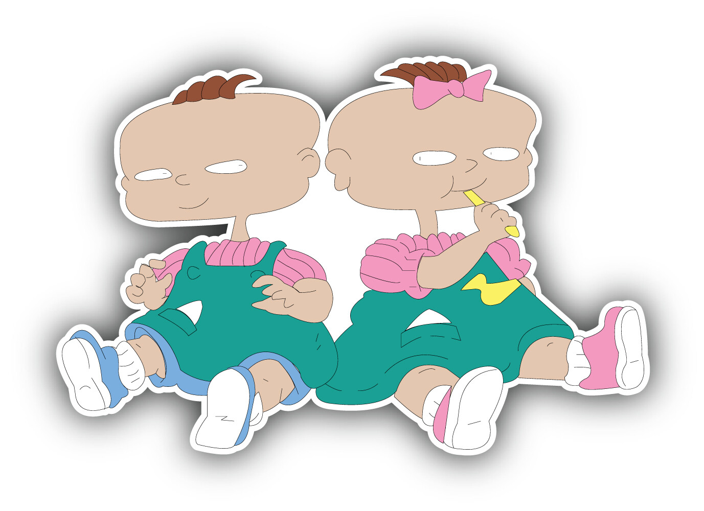 Rugrats Cartoon Sticker Bumper Decal – "SIZES"