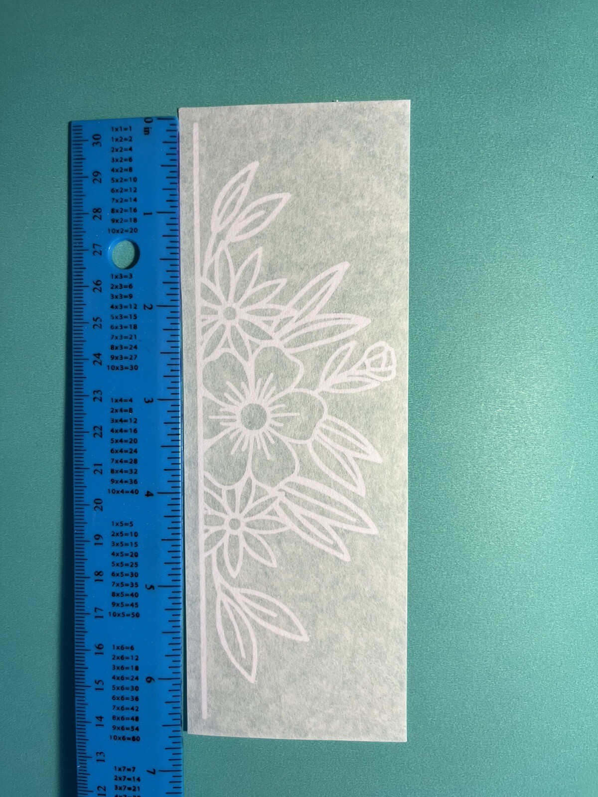 1x Piece Decal Accessories For Stanley Tumbler Flower 40oz 30oz Vinyl Sticker