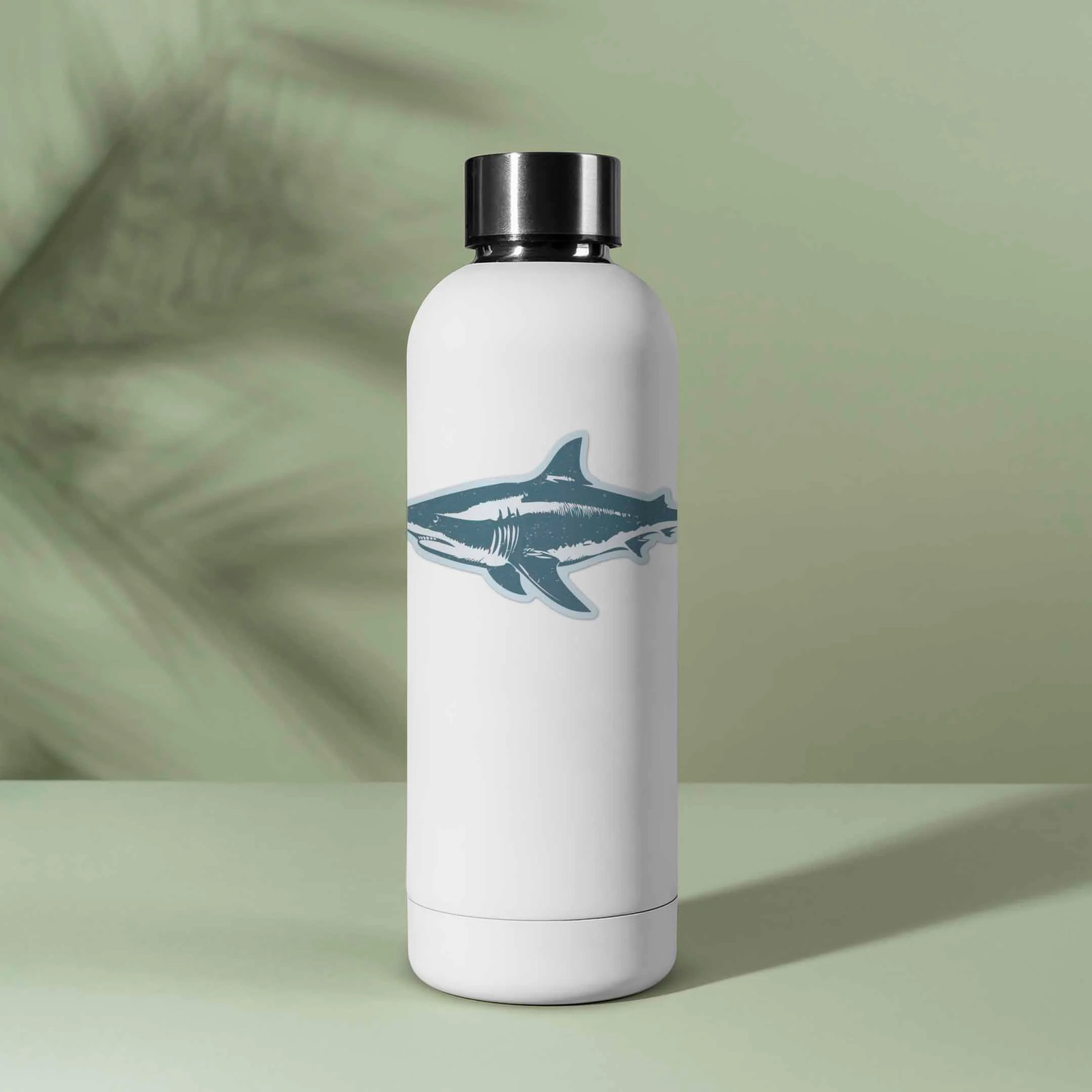 Shark Sticker – Cool Ocean Beach Decal for Laptop & Hydroflask Water Bottle