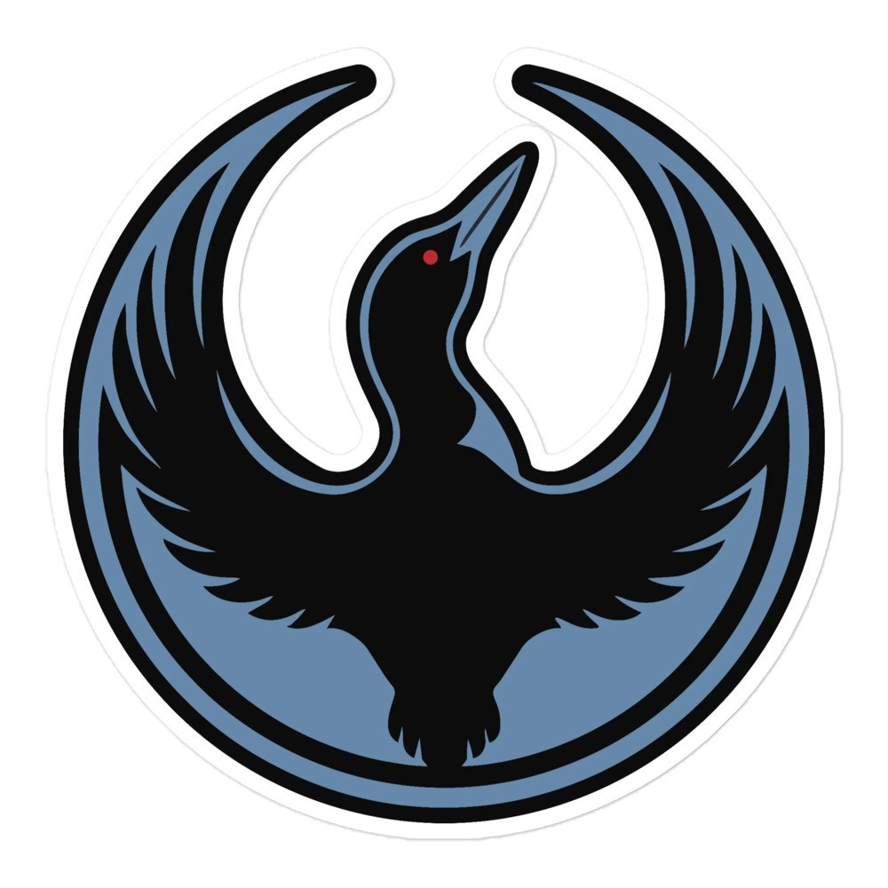 Rebel Loon Sticker Bubble-free stickers, Minnesota Rebel Loon Symbol