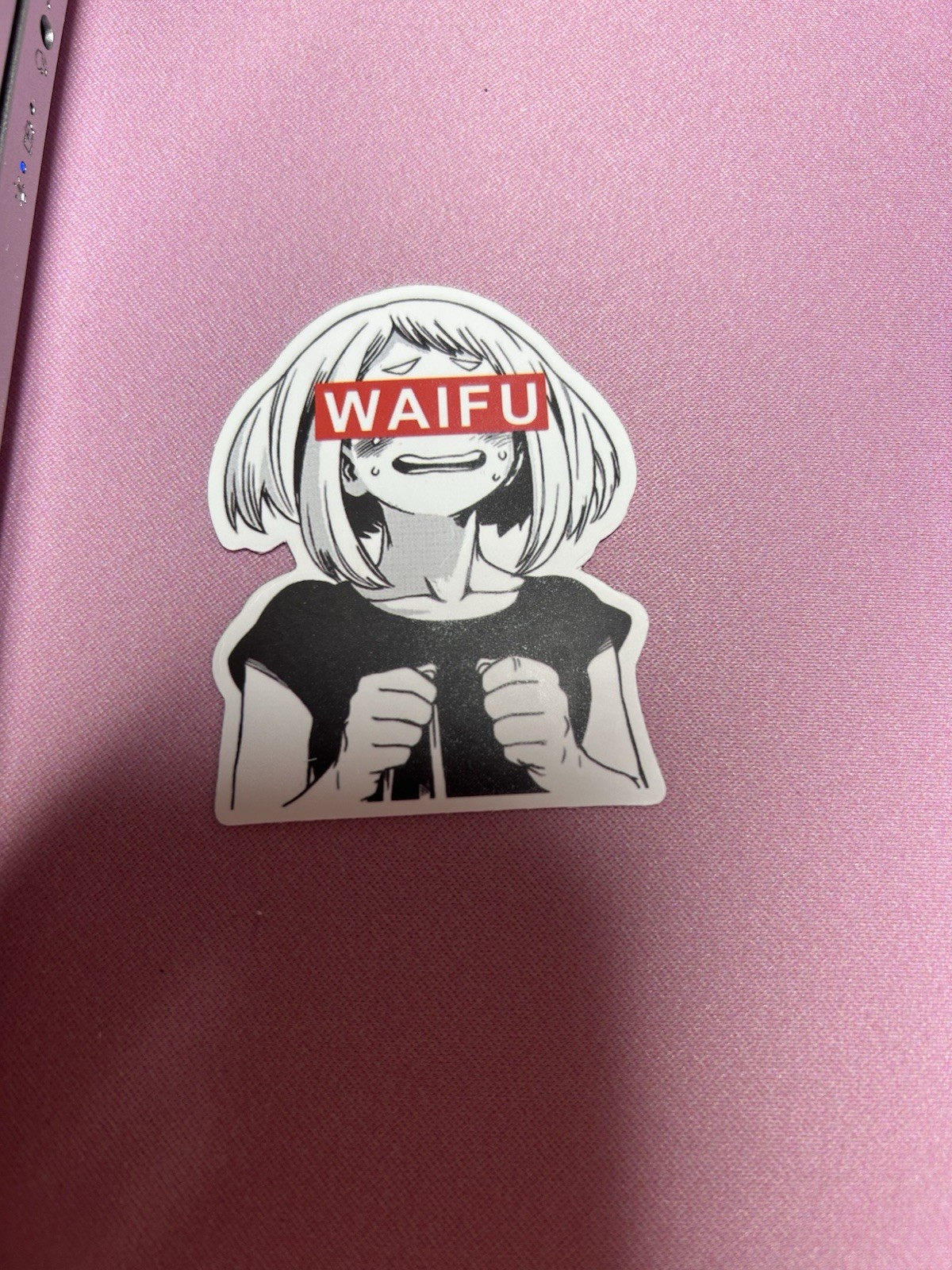 black and white waifu lewd fantasy girl sticker #16