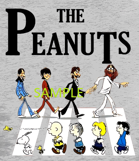 BEATLES PEANUTS REFRIGERATOR GLOSSY MAGNET CHRISTMAS MAN CAVE GIFT CHARLIE BROWN