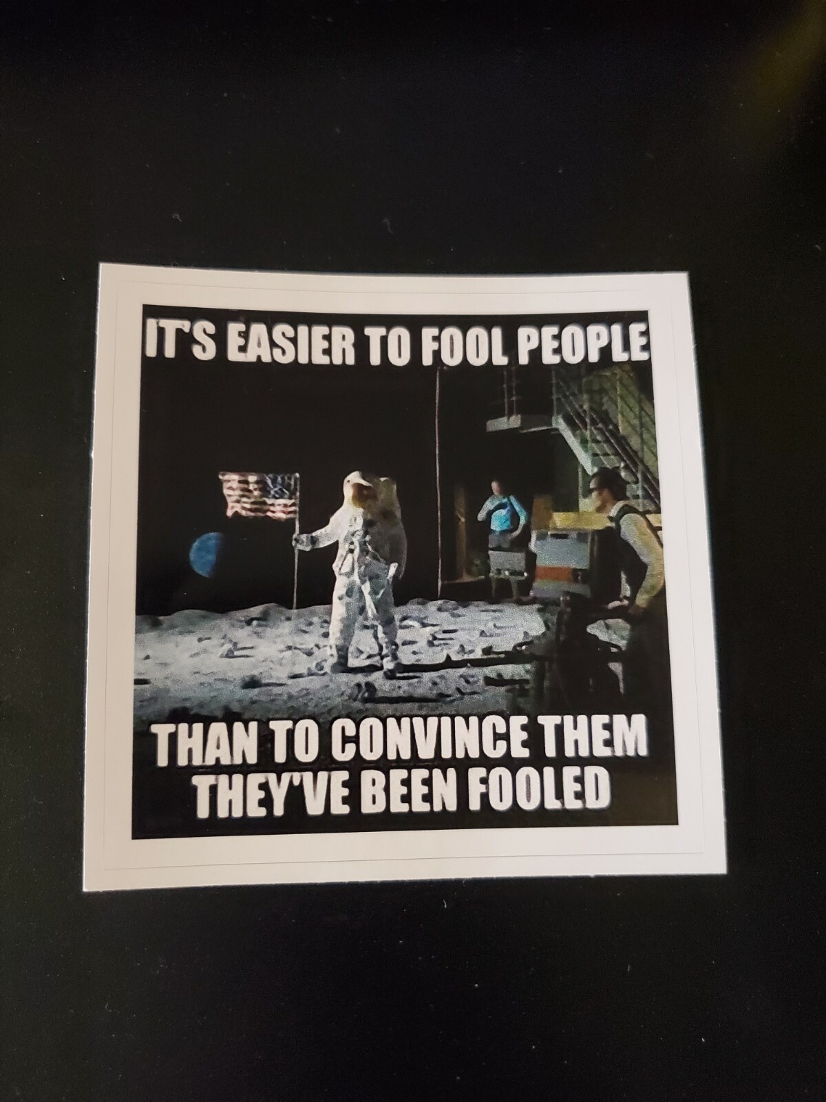 NASA MOON HOAX STICKERS