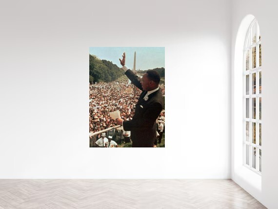 Martin Luther King Associated Press Wall Vinyl Decal Removable Adhesive Backing