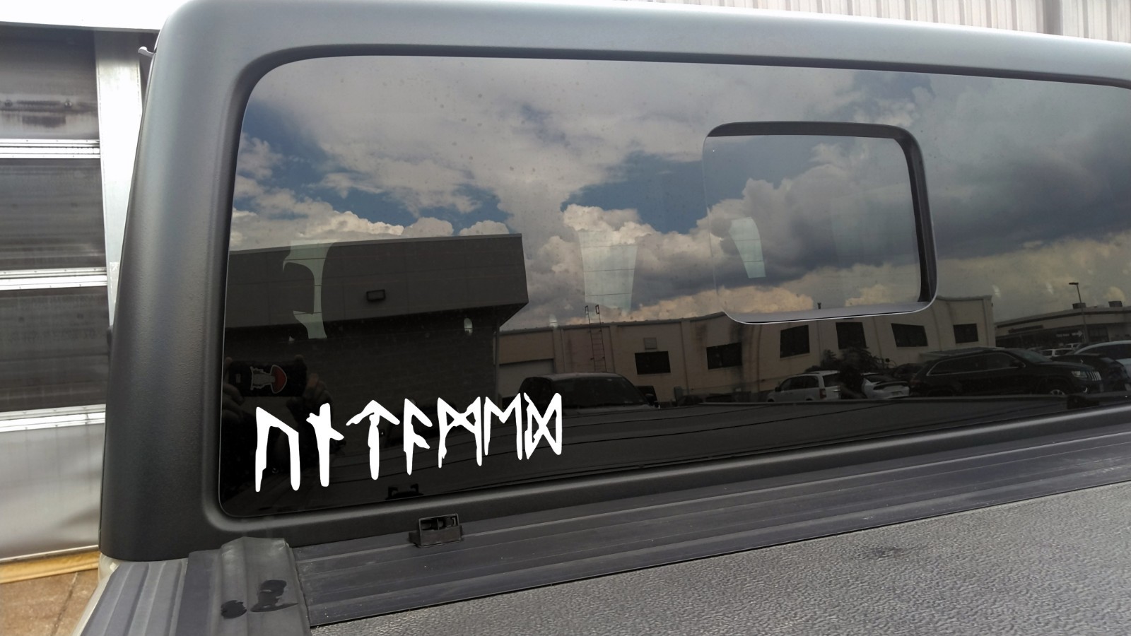 Untamed in Viking Futhark Runes V2 Sticker Decal Norse Celtic Vinyl Rugged