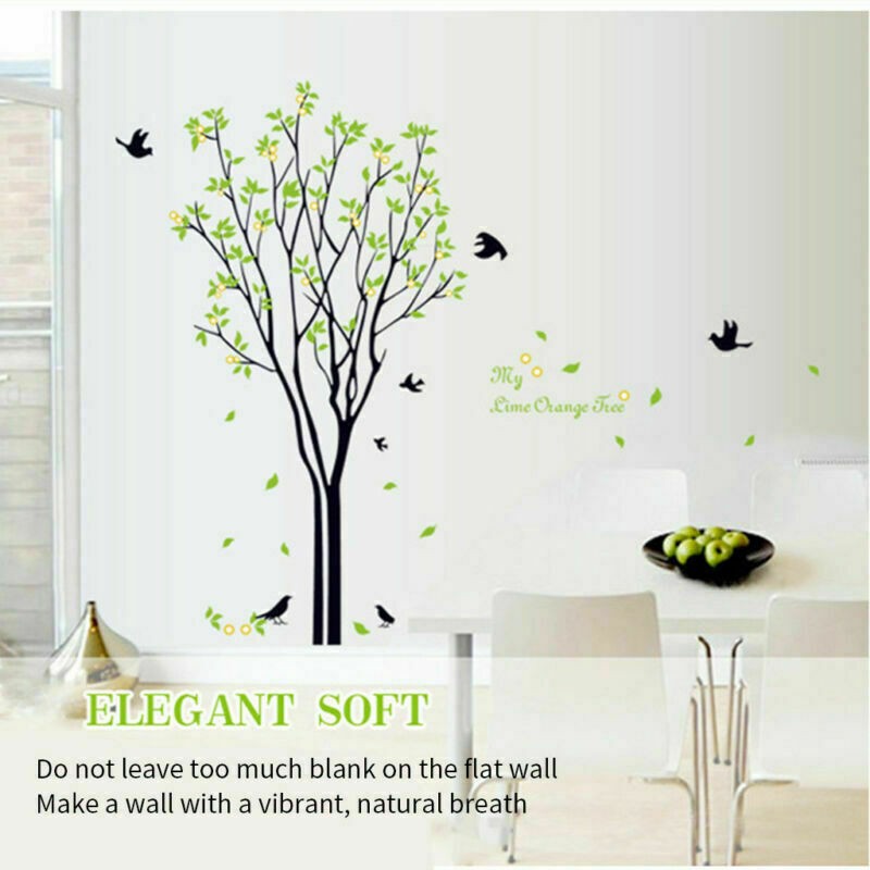 Simple Family Tree Wall Decal Sticker Large Vinyl Photo Picture Frame Room Decor
