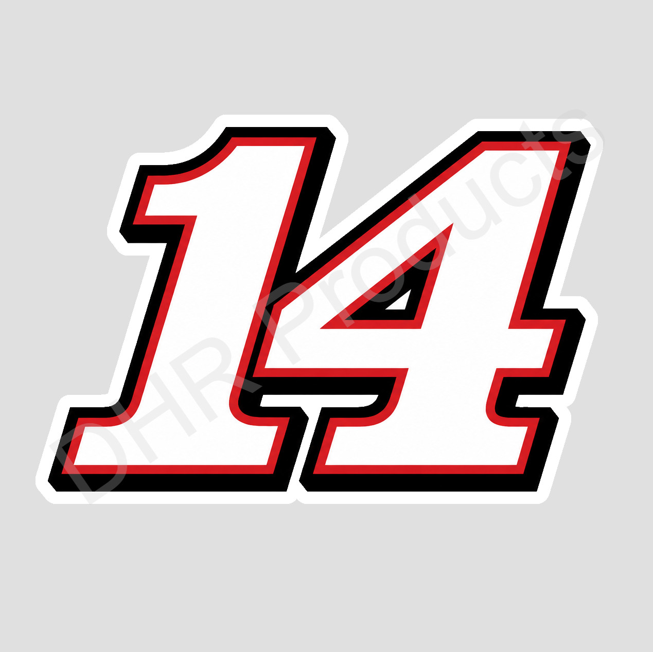 Tony Stewart Number 14 Weather Resistant Vinyl Sticker/Decal NASCAR 02