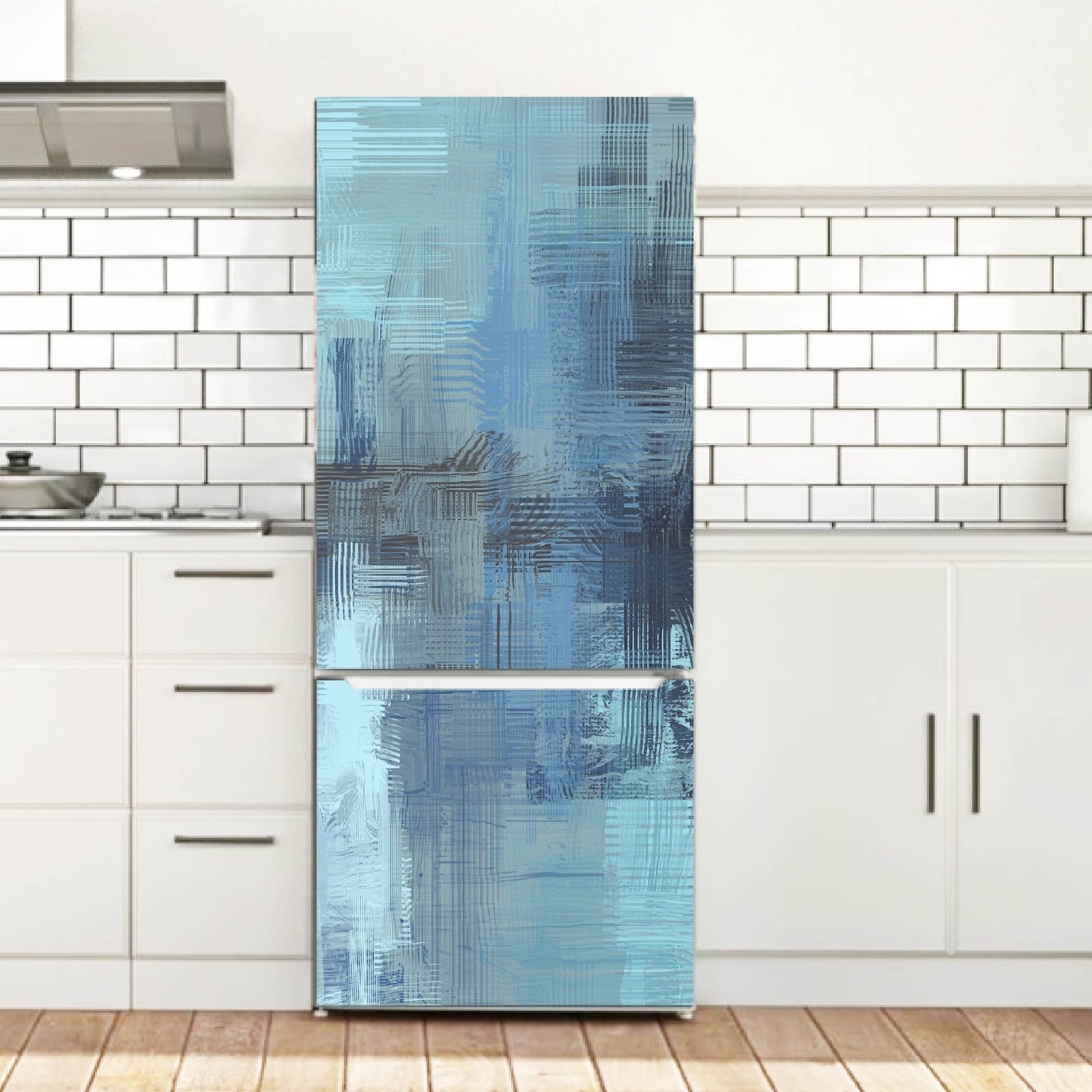 Kitchen Makeover Fridge Wrap Instant Appliance Refresh