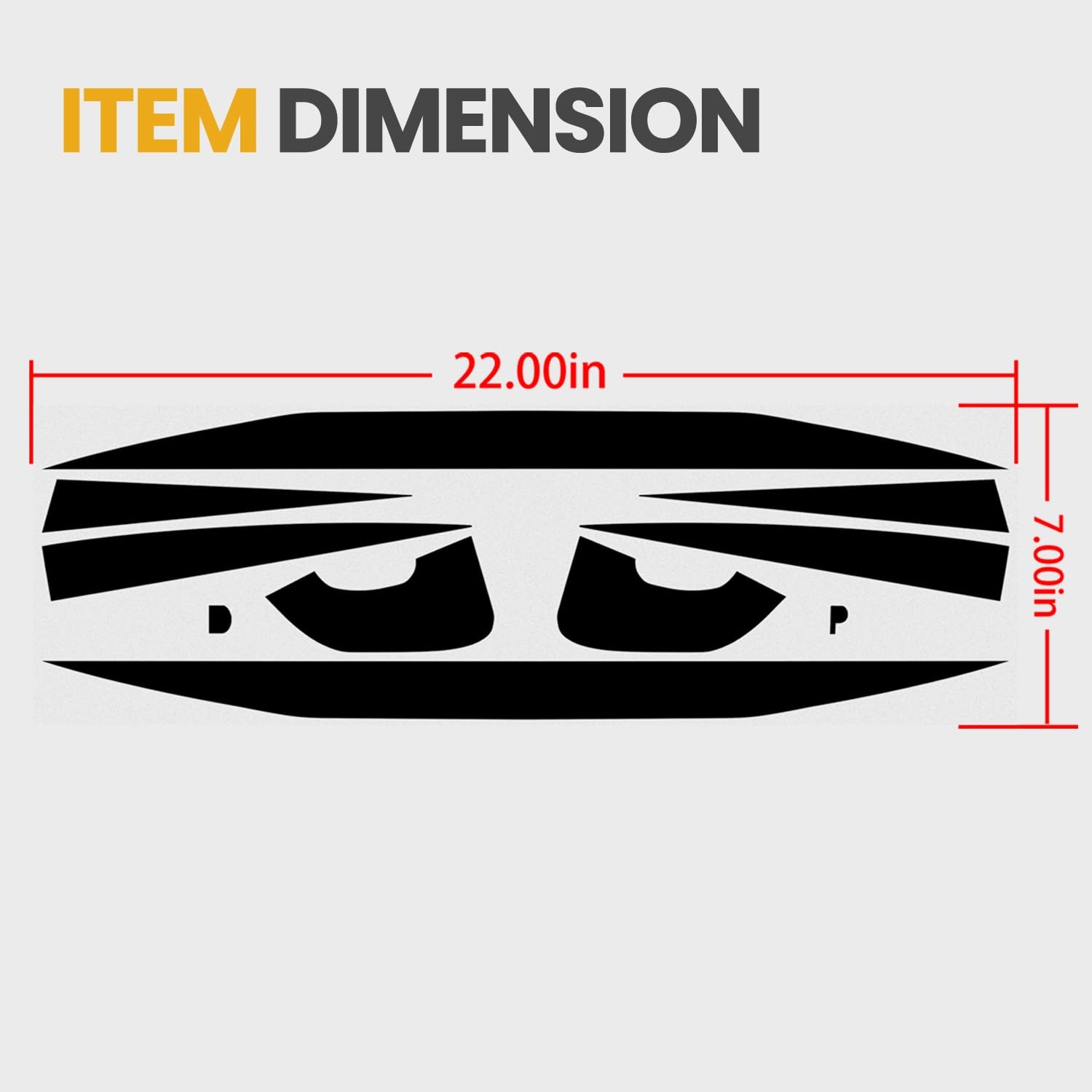 Tail Light Race Track Bat Vinyl Overlay Decal Cover Exterior Accessories for …