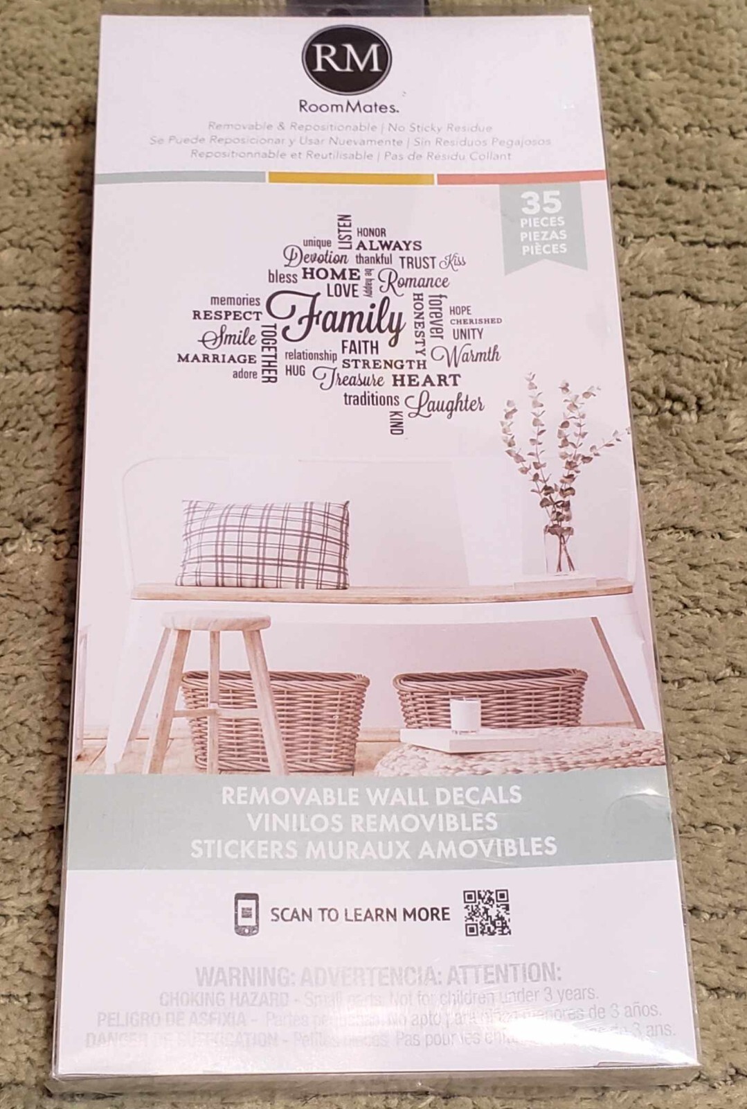 RoomMates 35 Pieces removable wall decals