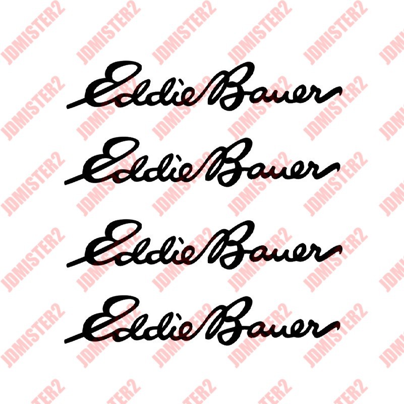 EDDIE BAUER Ford Bronco Logo Die Cut Vinyl Graphic Decal Sticker – Any Size