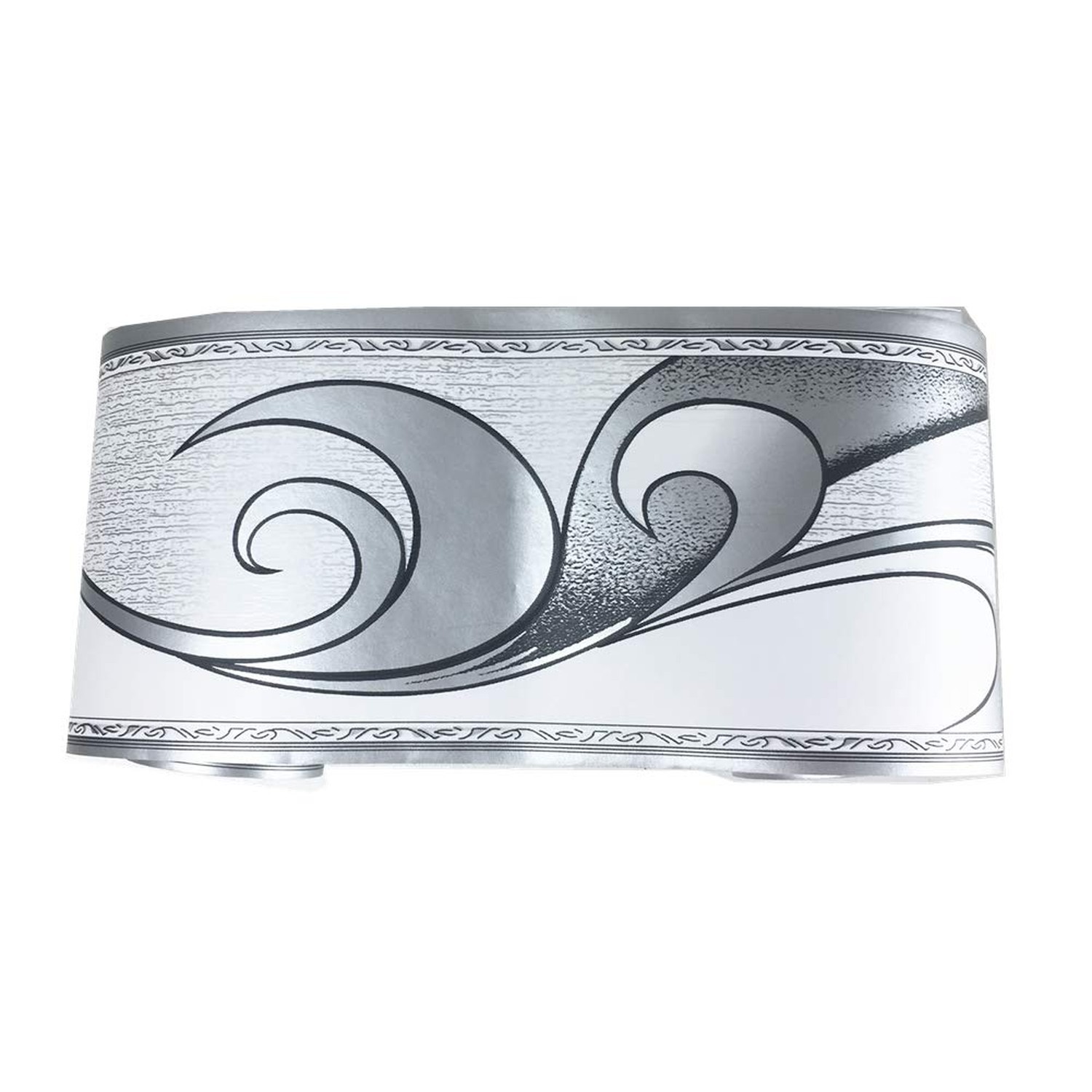 REDODECO Elegant Silver Grey Molding Wallpaper Border Peel Stick Home Ceiling…