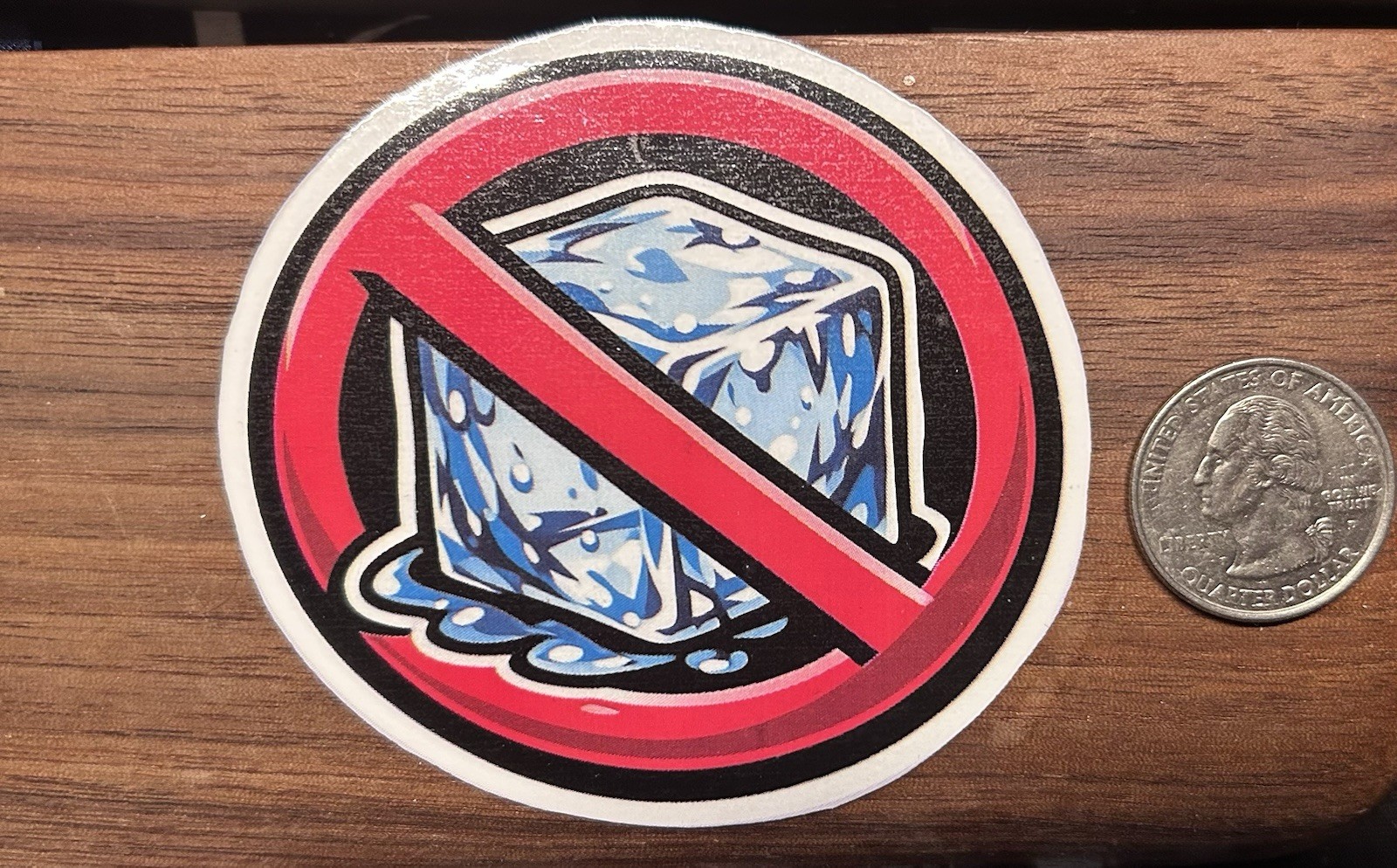 Anti ICE – Glossy Vinyl Sticker (icecube)