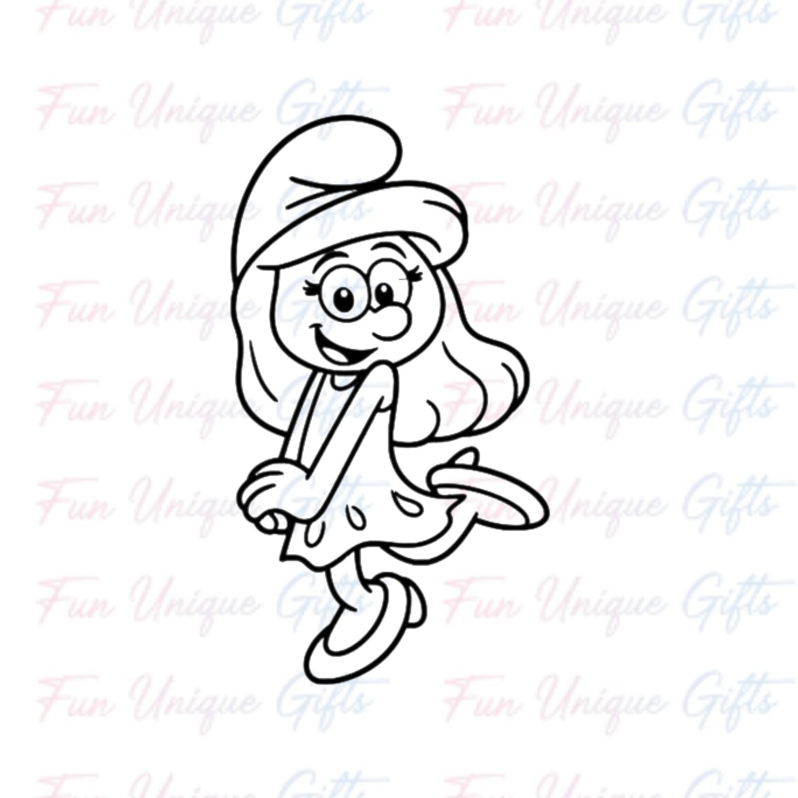 Smurfette Vinyl Decal Sticker -Multiple Colors & Sizes- SHIPS FREE