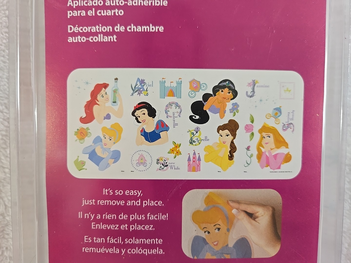 Disney Princess Vtg Y2K Bedroom Decor Lot Of 7 NOS Wall Border Valance Applique