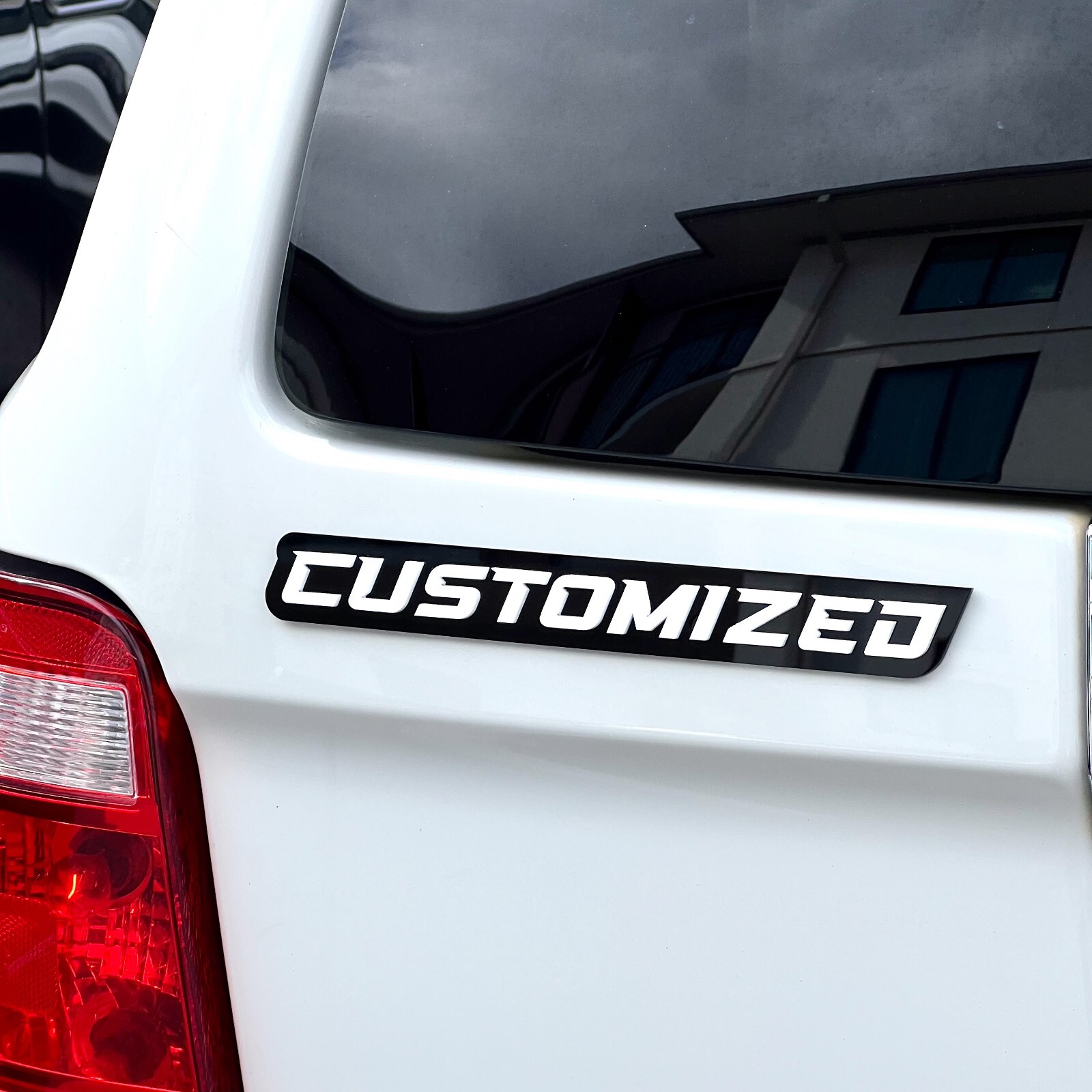 Custom Car Emblem Badge MULTI COLOR Customized Text Names