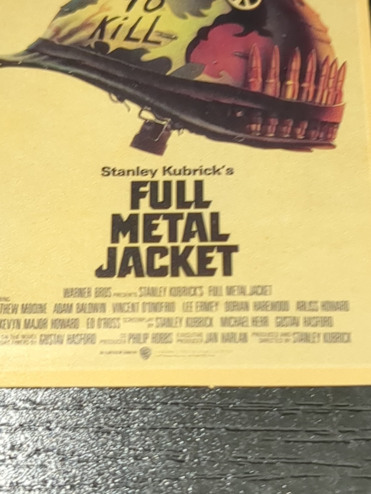 Sticker Full Metal Jacket 1987 Stanley Kubrick RARE Poster Artwork Philip Castle
