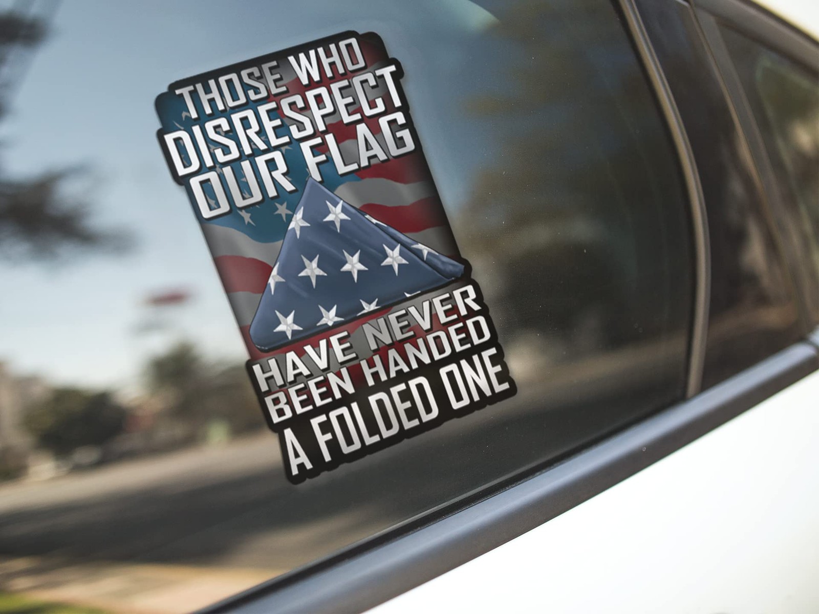 "Patriotic Flag Decal 7" for Cars, Trucks, Motorcycles, Boats & Laptops – Vet…