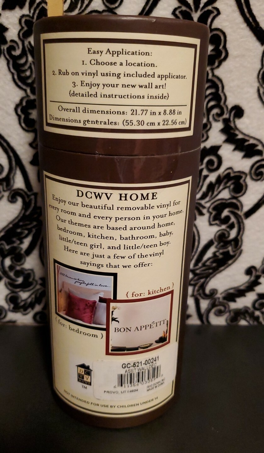 ONE Once Upon A Wall Home Removable Vinyl Lettering Wall Art Bless this Nest NEW