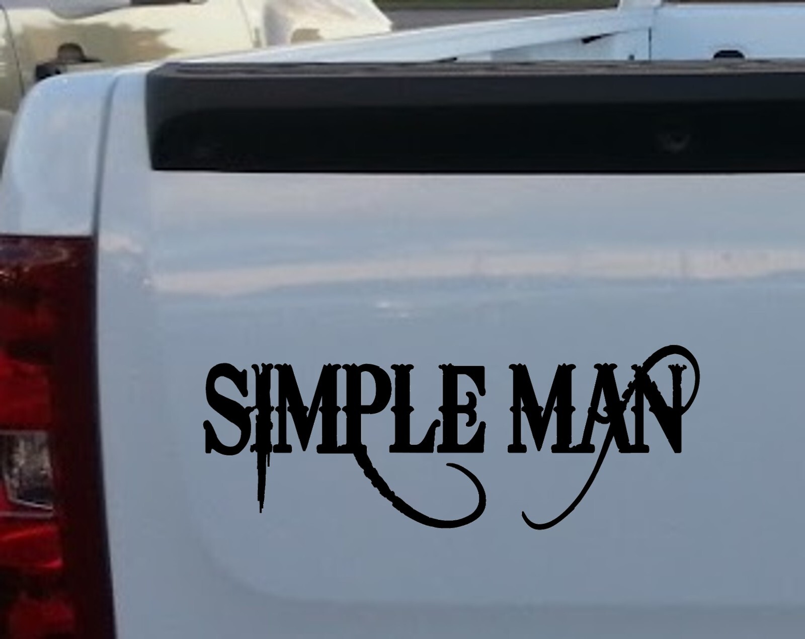 Simple Man Decal Sticker Car Window Outlaw Cowboy Skynyrd Lyrics