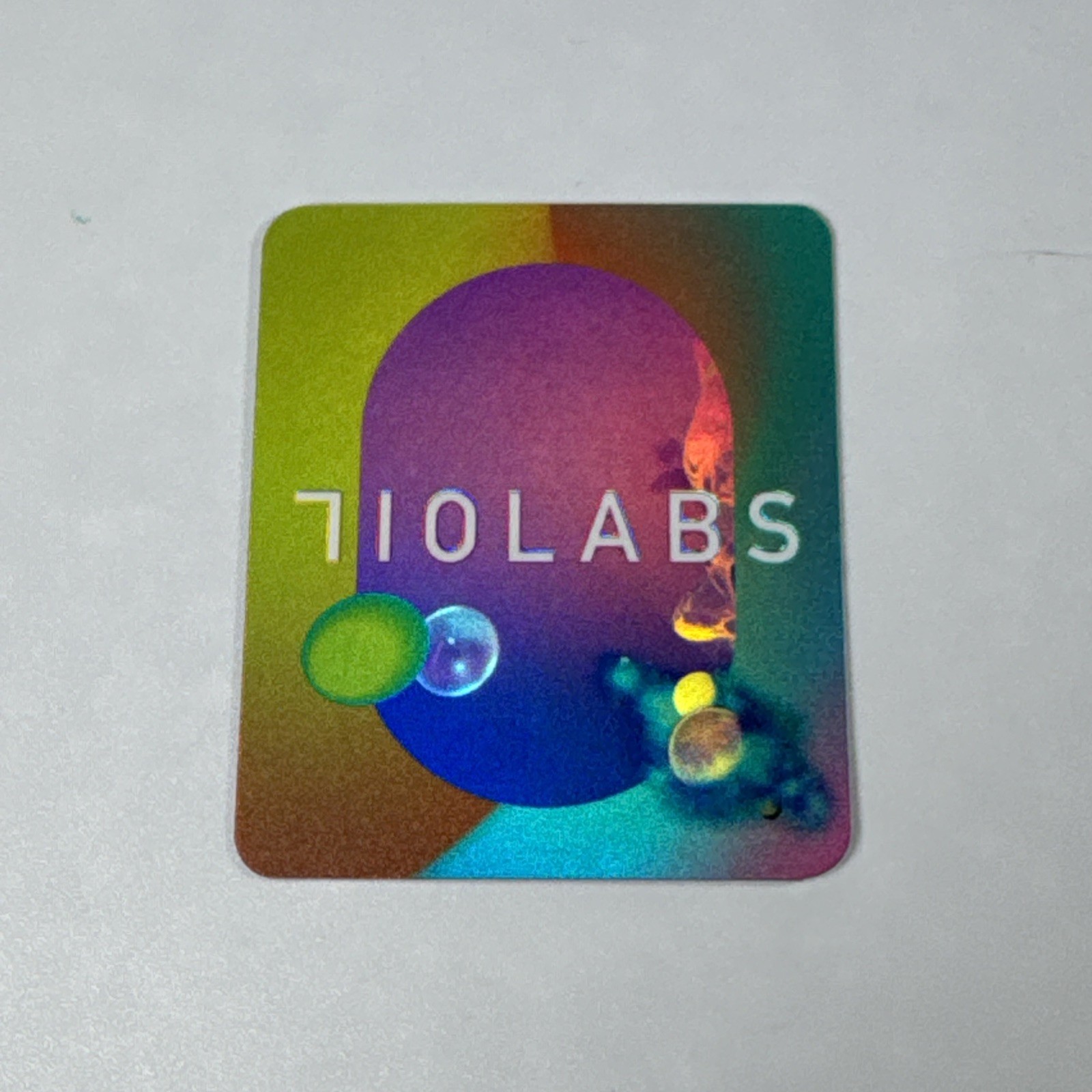 710 LABS – 710Labs Holographic Bubbles Sticker – 1.75×2 Inches