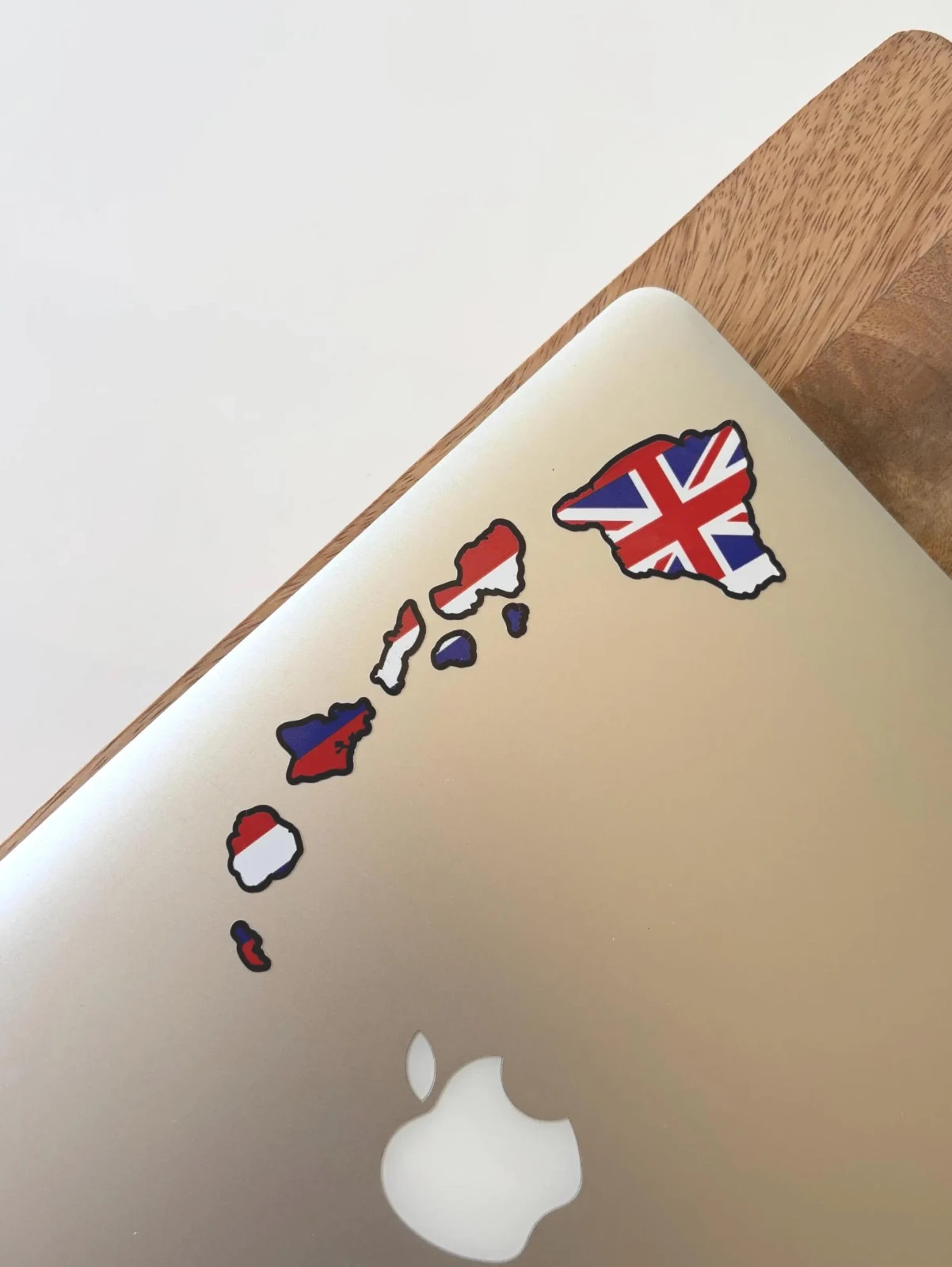 6" Hawaiian State Flag Map Of Islands ~ Hawaii Vinyl Decal Car Window Sticker