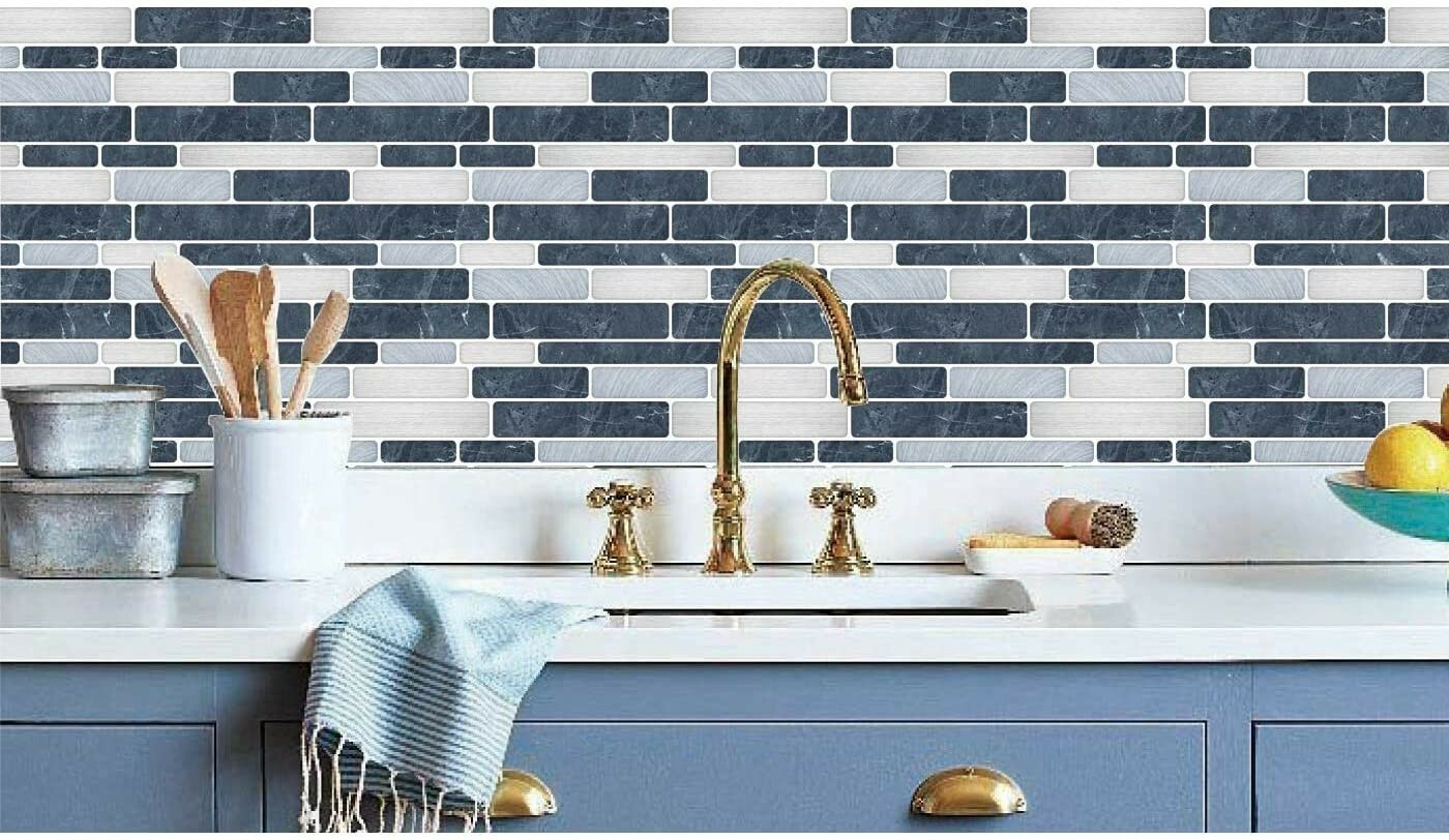 Art3d 10 Sheets Self-Adhesive Kitchen Backsplash, Decorative Tiles