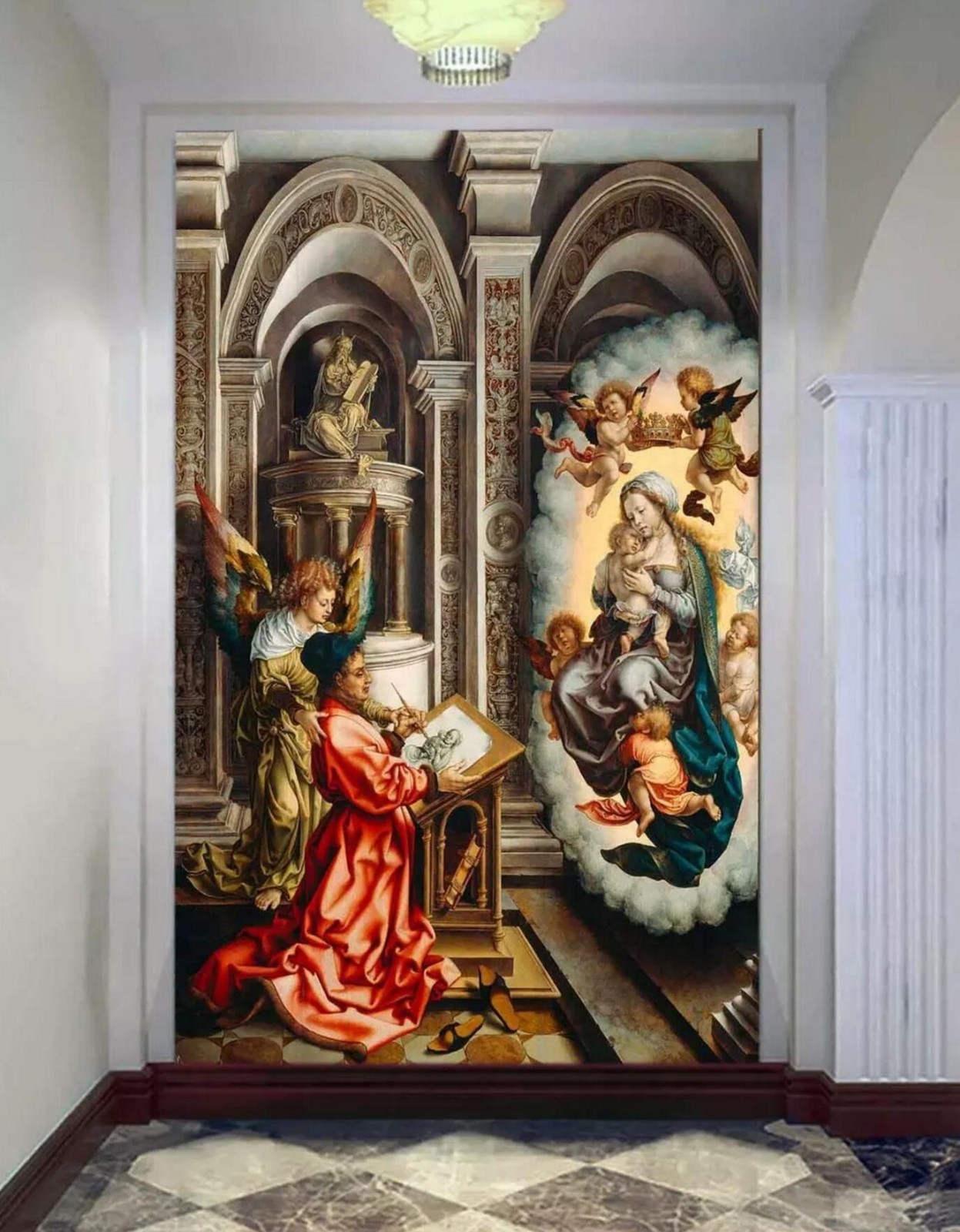 3D Angel Church Painting 457 Wall Paper Wall Print Decal Wall Deco Indoor AJ