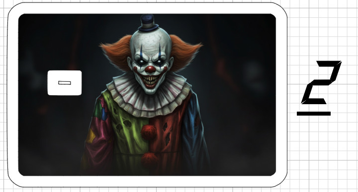 Killer Clown Credit Debit ATM Card Skin Sticker Circus Demon Evil Ghost Knife US