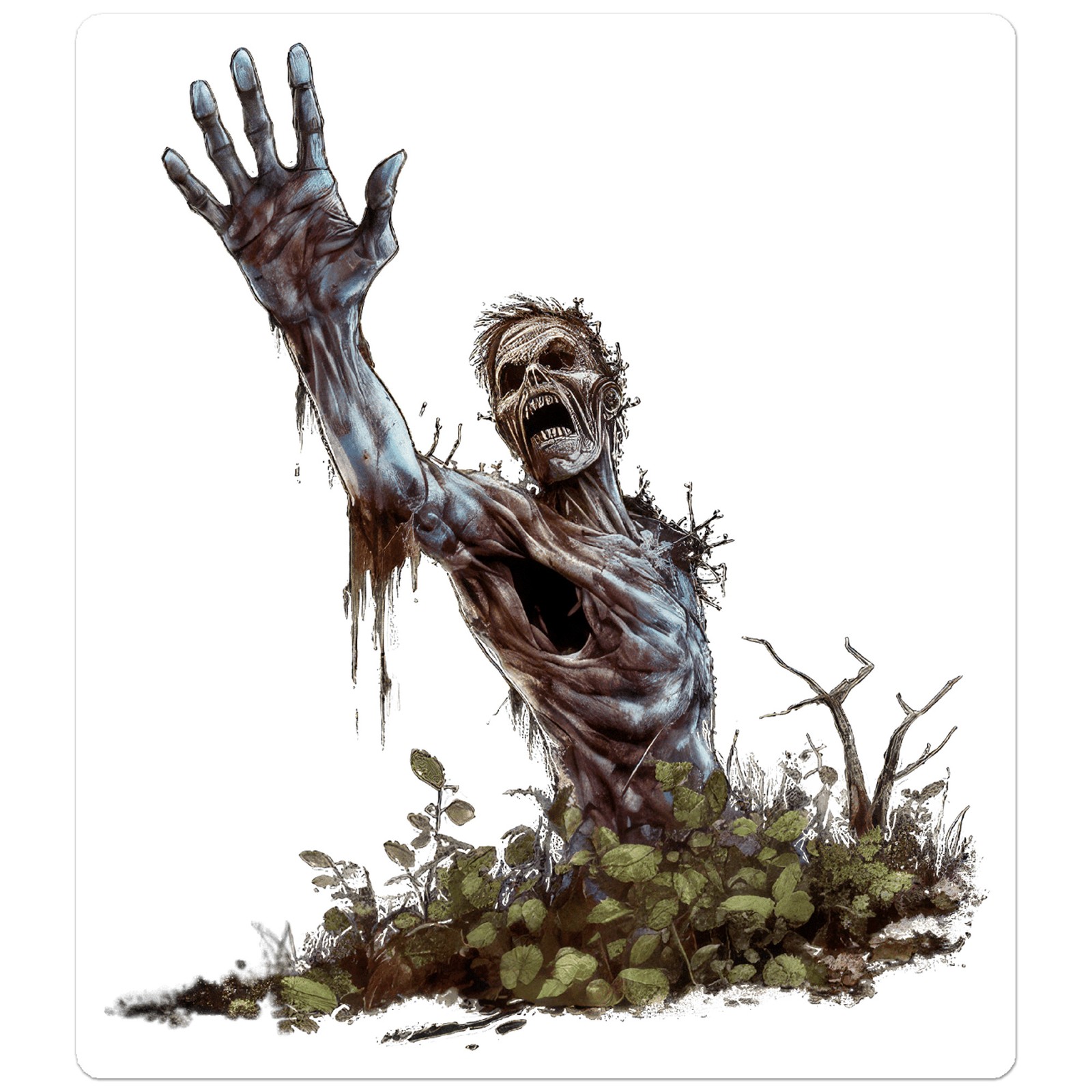 Zombie Graveyard – Vinyl Decal Sticker – Car Window Laptop – ebn9419